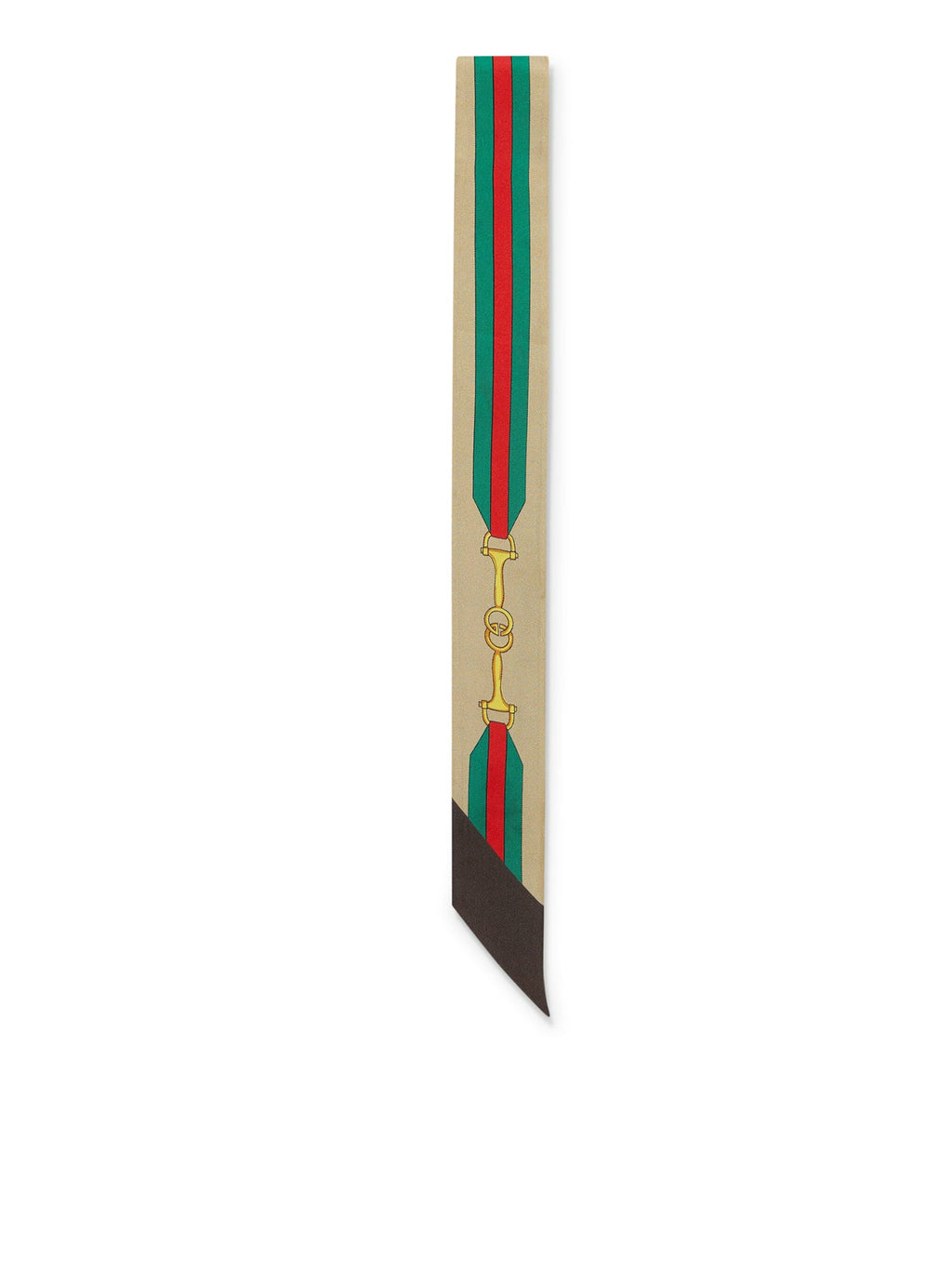 Silk Bow With Horsebit Print With Gg And Web Crossing Gucci – Гарантія оригінальності – вид ззаду