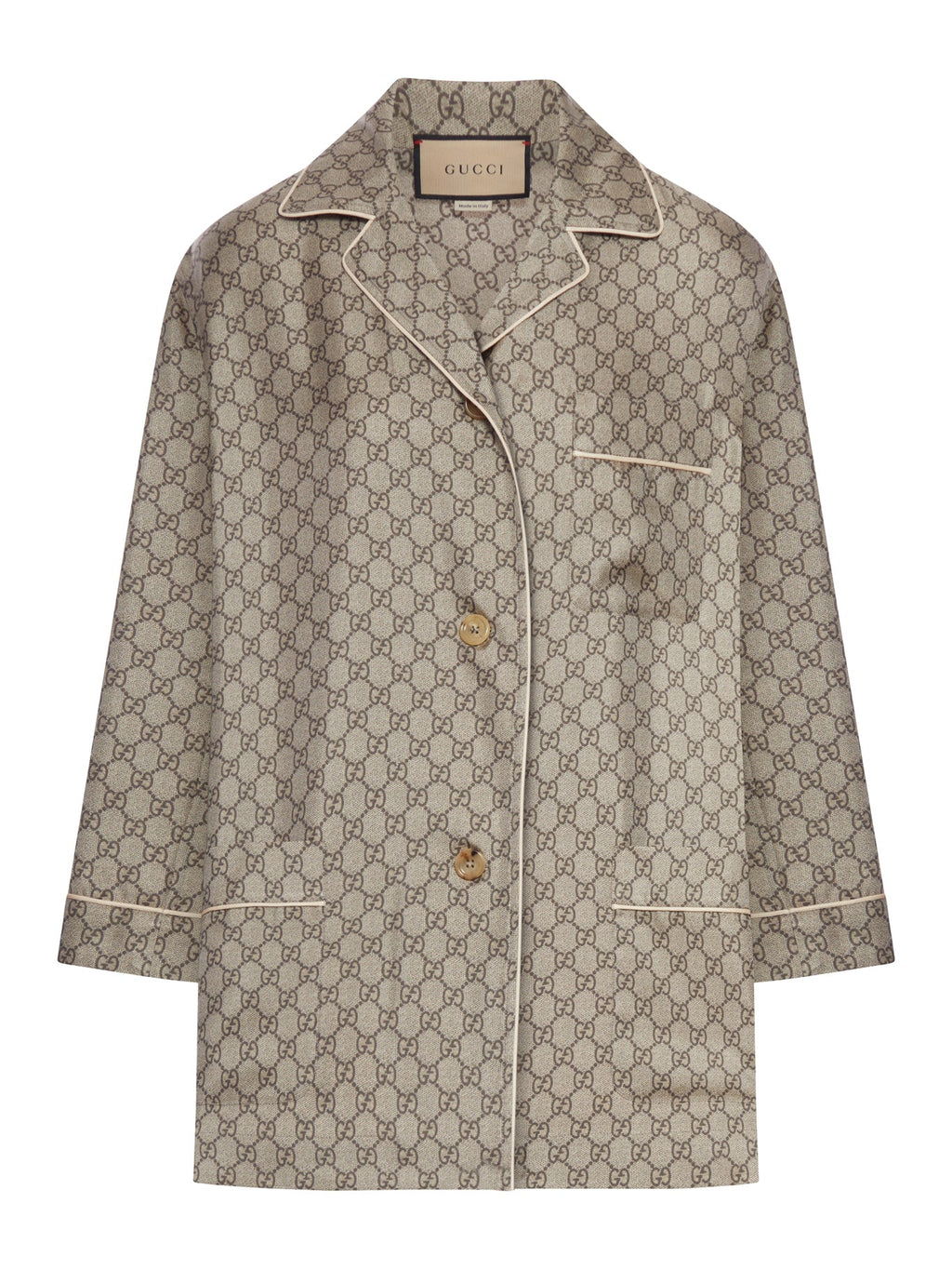 Gg Supreme Silk Shirt Gucci оригінал – Купити в Україні – боковий вид