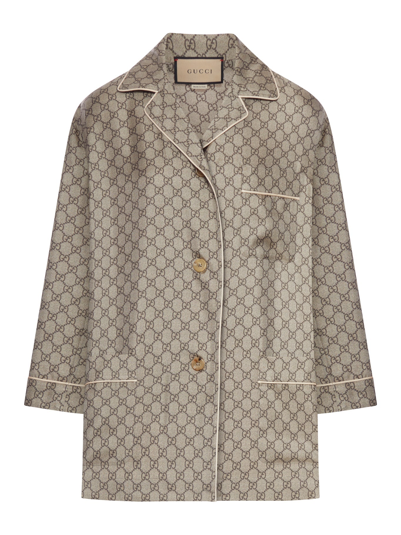 Gg Supreme Silk Shirt Gucci оригінал – Купити в Україні – боковий вид