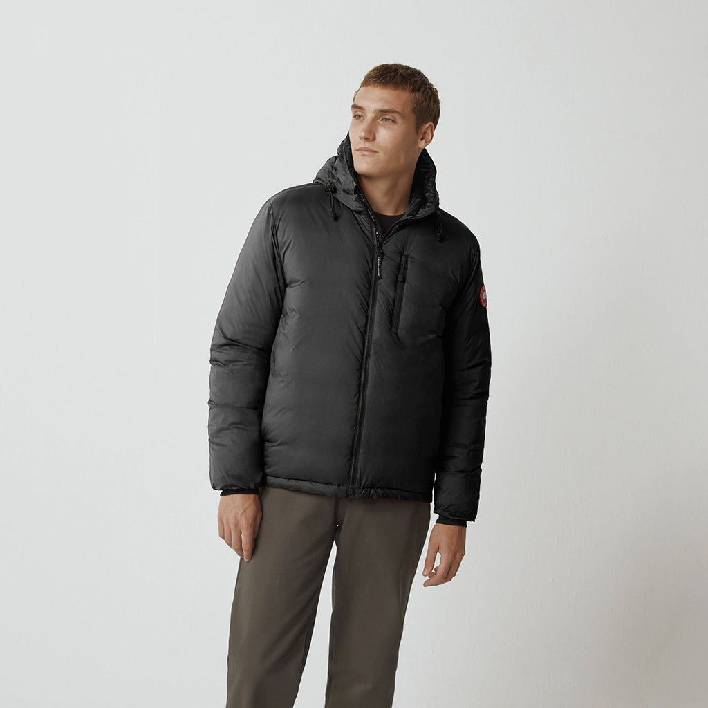 Оригінальна Mens Lodge Hoody Black Shine Canada goose – вид ззаду