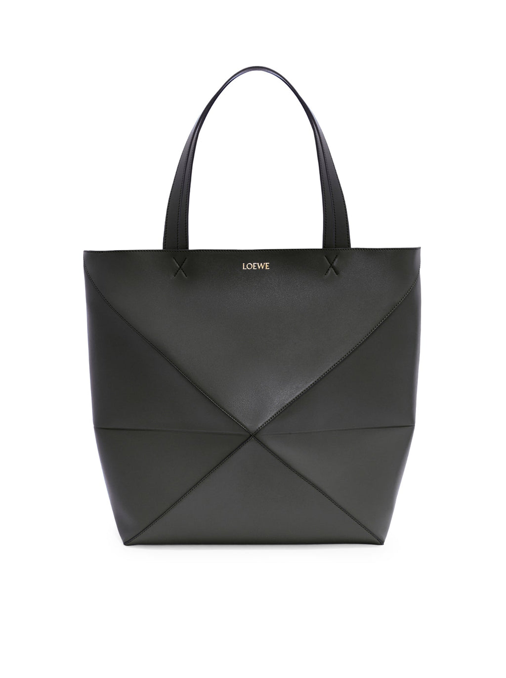 Puzzle Fold Tote XL Bag In Polished Calfskin Loewe оригінал – Купити в Україні – боковий вид