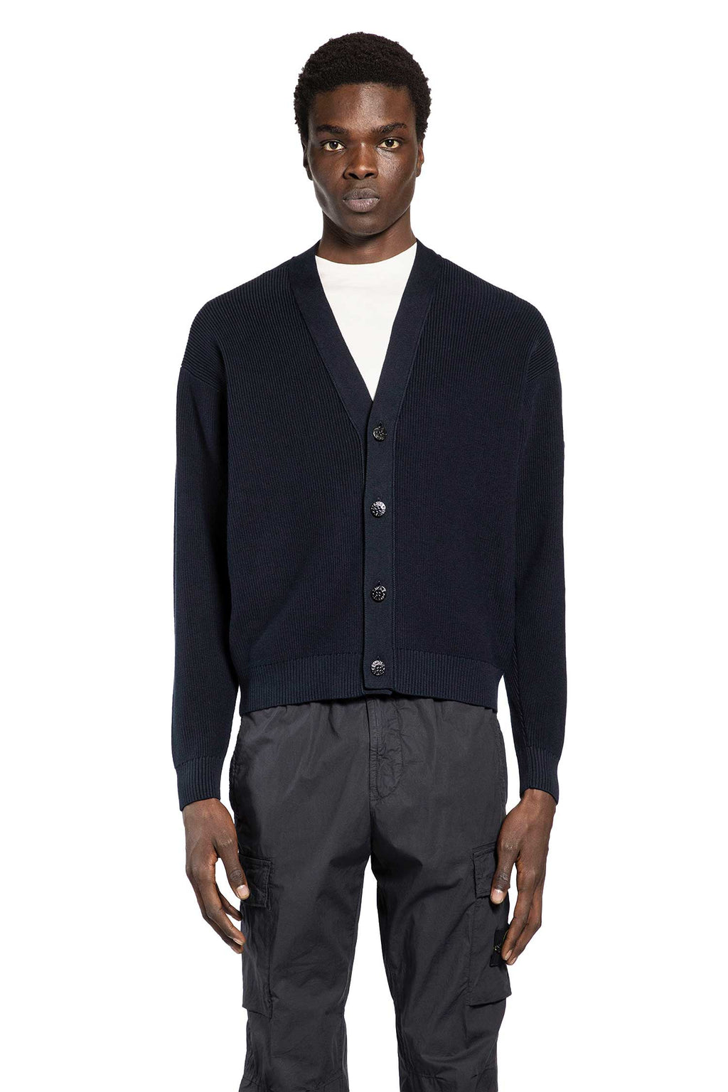 Оригінальна 5100009 Pure Light Wool Cardigan Stone island – боковий вид