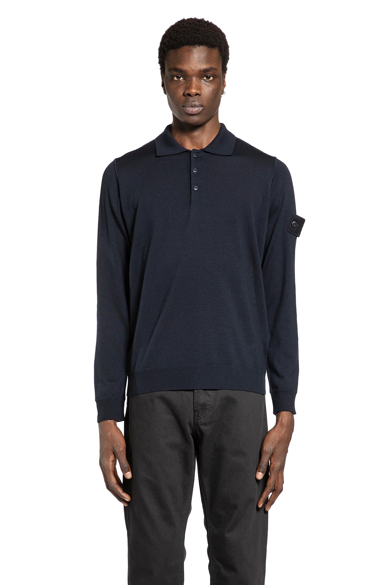 5100076 Ghost Knit Polo Stone island оригінал – Купити в Україні – боковий вид
