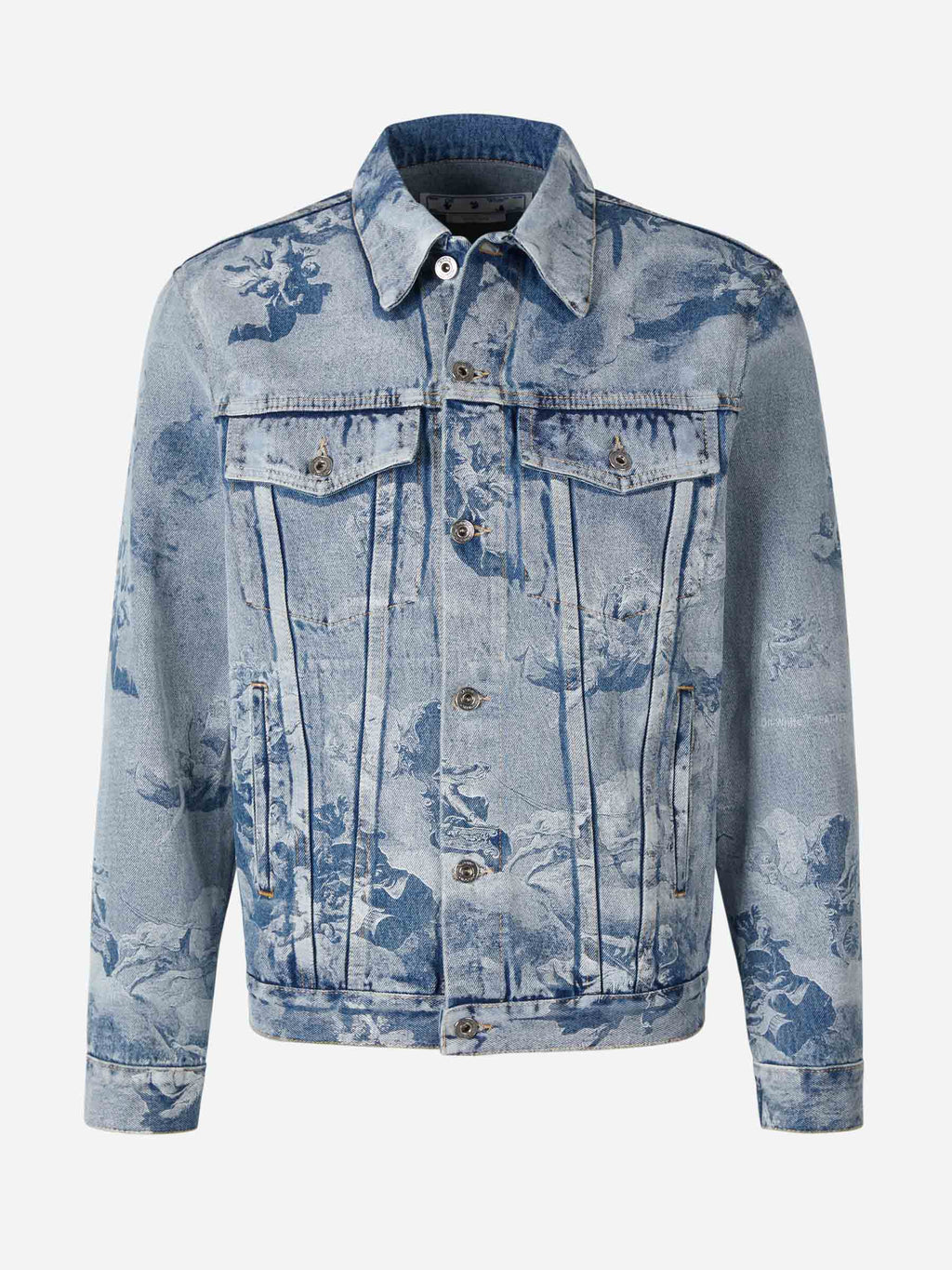 Chaqueta Denim Skater Off-white оригінал – Купити в Україні – боковий вид