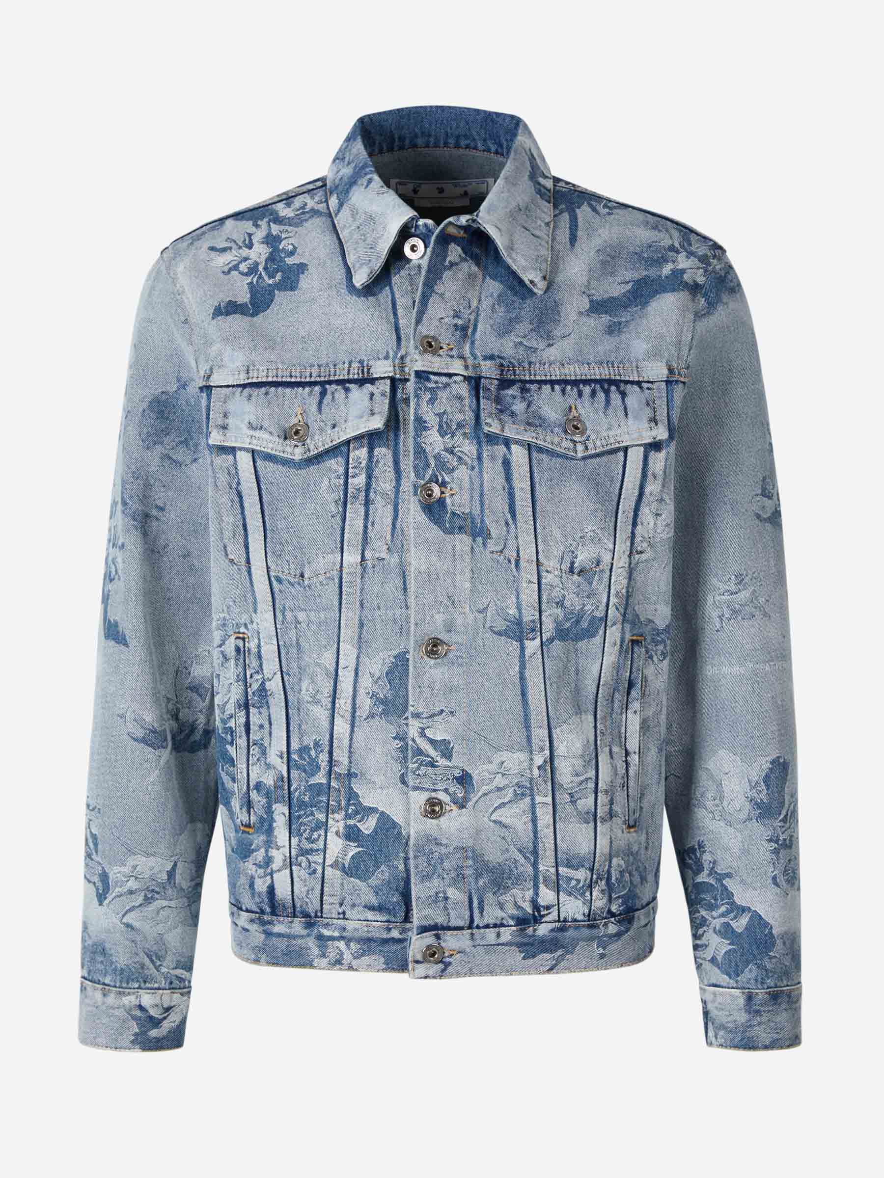 Chaqueta Denim Skater Off-white оригінал – Купити в Україні – боковий вид