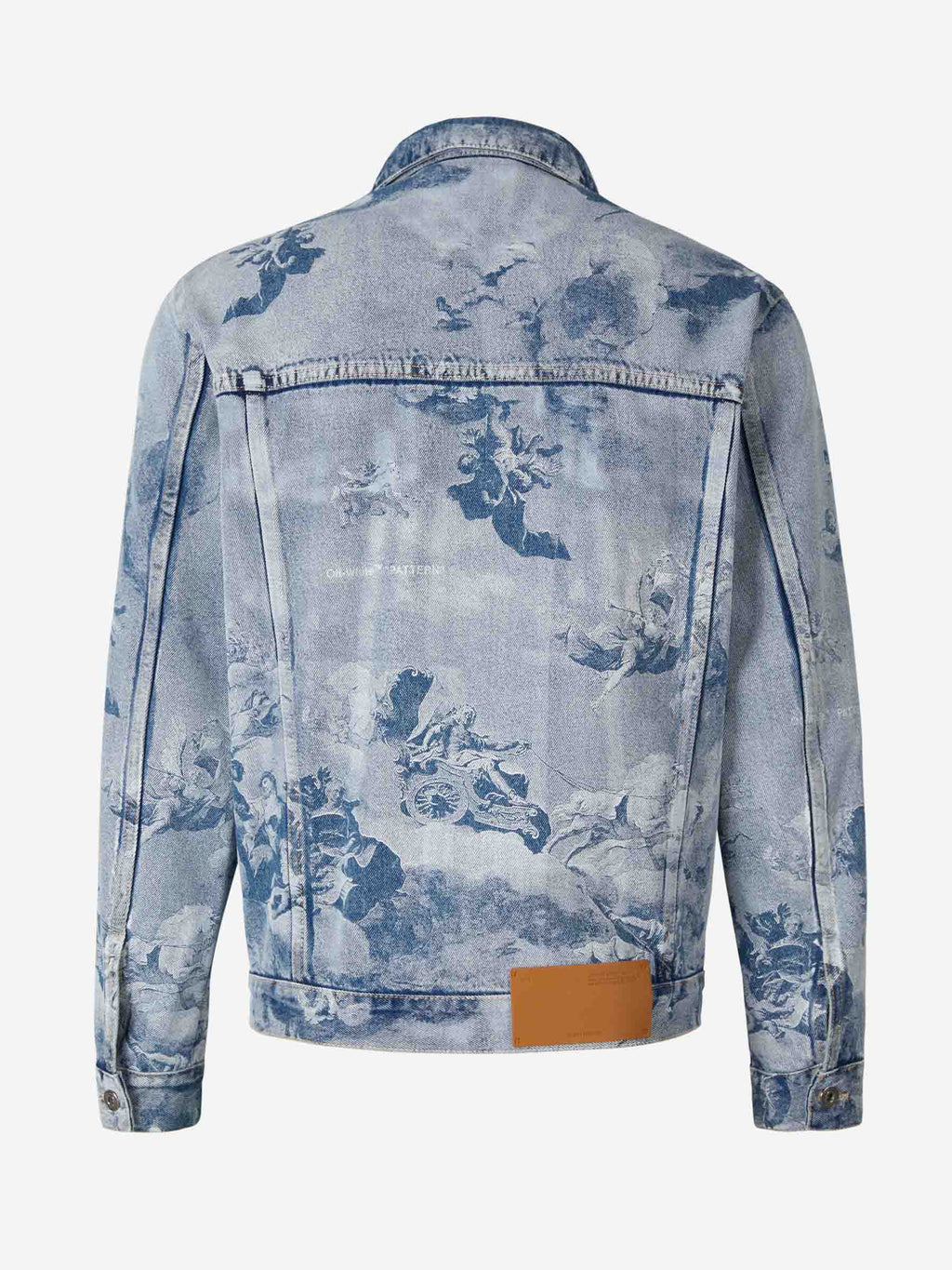 Chaqueta Denim Skater Off-white оригінал – Купити в Україні – вид ззаду