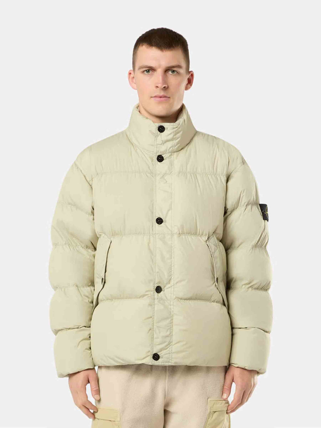 Logo Quilted Jacket Stone island оригінал – Купити в Україні – вид ззаду