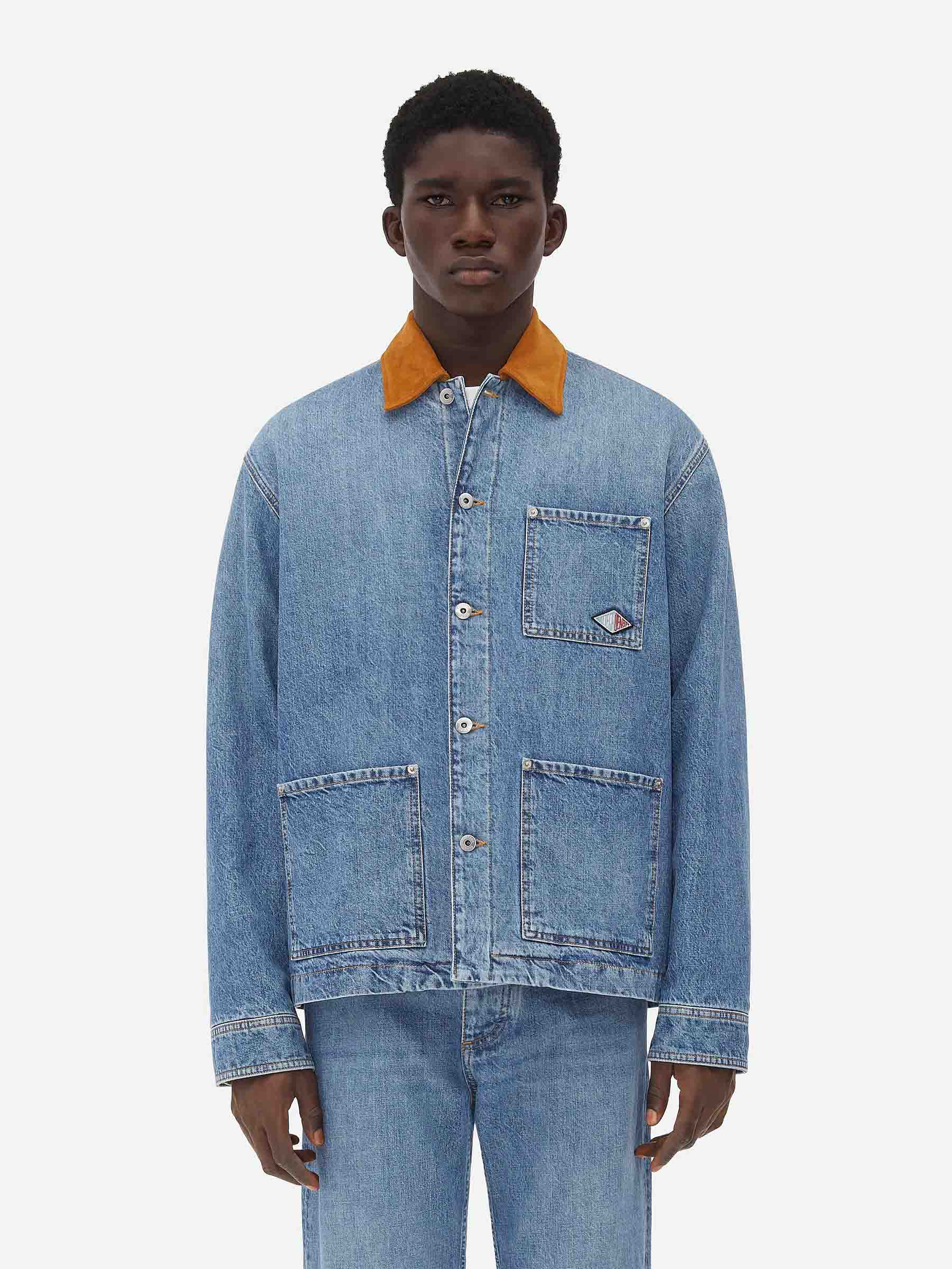 Vintage Denim Jacket Bottega veneta оригінал – Купити в Україні – боковий вид