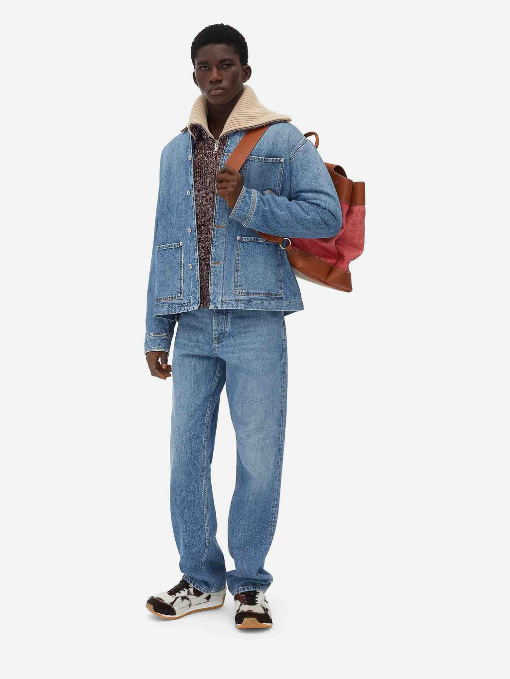 Vintage Denim Jacket Bottega veneta оригінал – Купити в Україні – вид ззаду