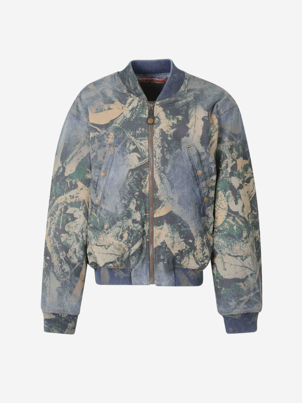 Оригінальна Printed Denim Jacket Acne studios – боковий вид