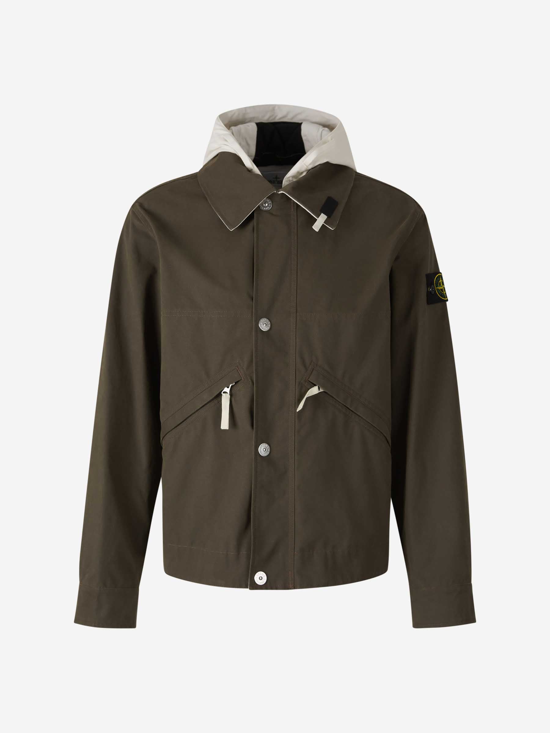 Technical Jacket With Hood Stone island – Гарантія оригінальності – боковий вид