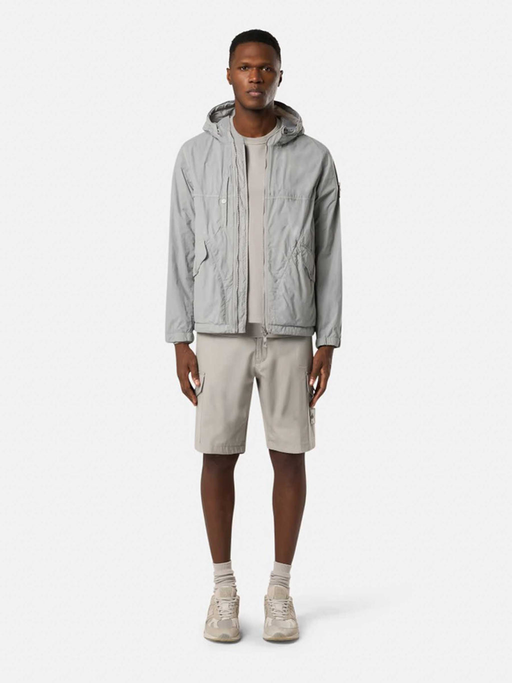 Nylon Hooded Jacket Stone island оригінал – Купити в Україні – вид ззаду