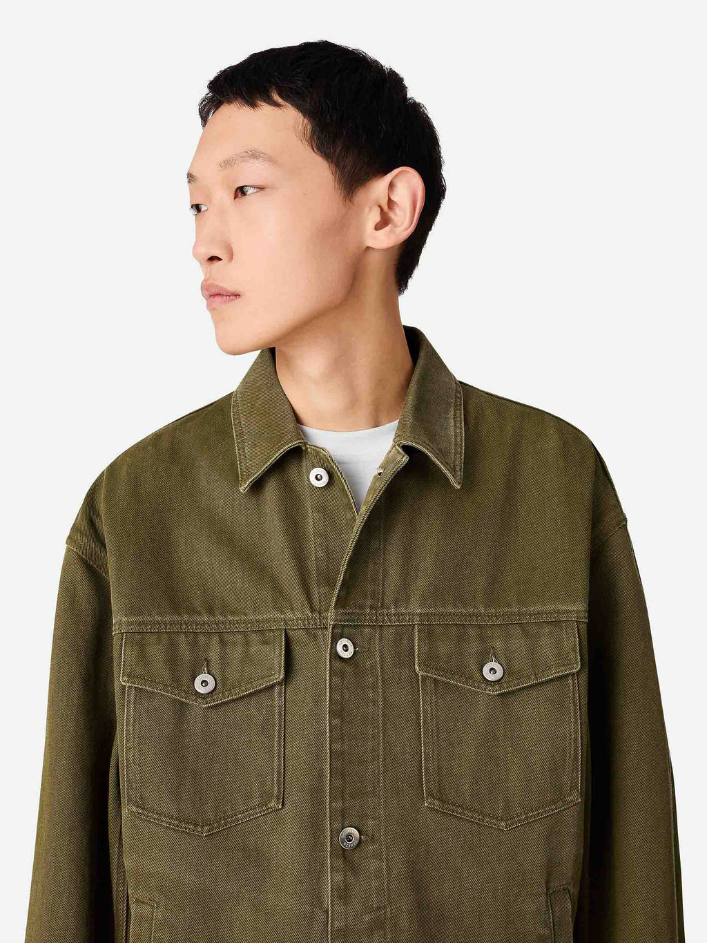 Оригінальна Cotton Denim Jacket Bottega veneta – детальний вид