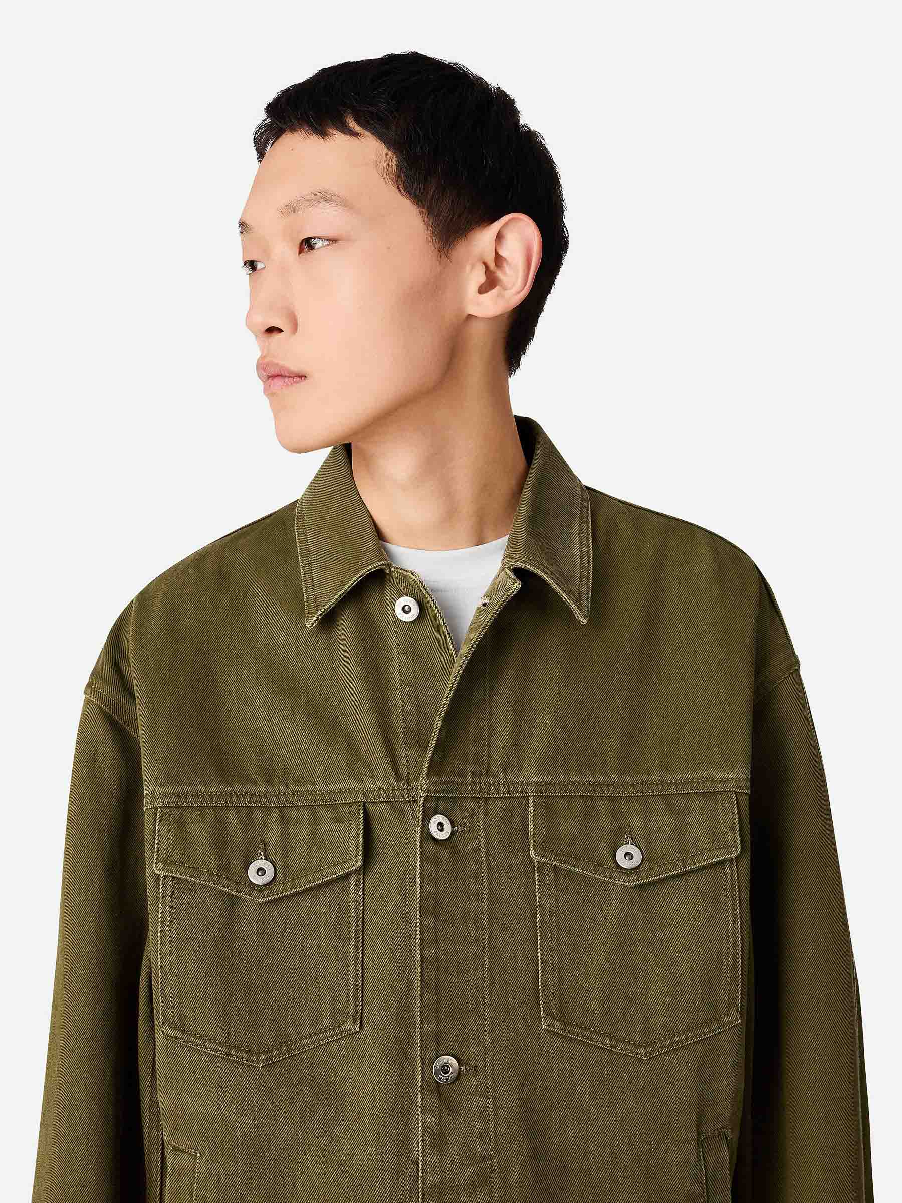 Оригінальна Cotton Denim Jacket Bottega veneta – детальний вид