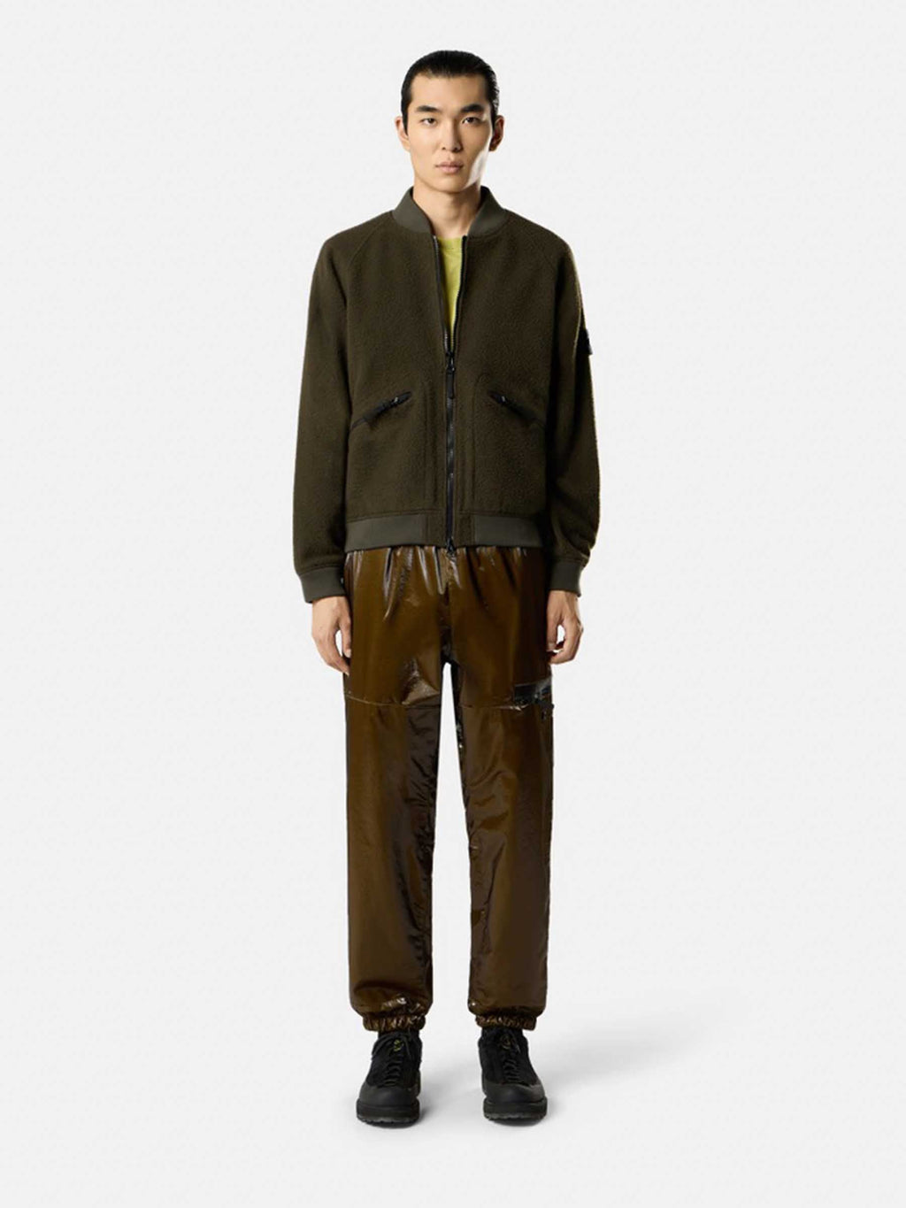 Quilted Bomber Jacket Stone island оригінал – Купити в Україні – вид ззаду