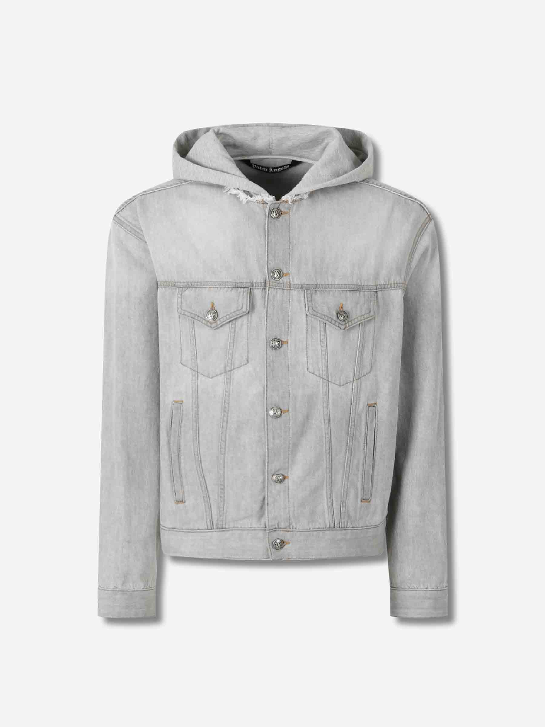 Chaqueta Denim Capucha Palm angels оригінал – Купити в Україні – боковий вид
