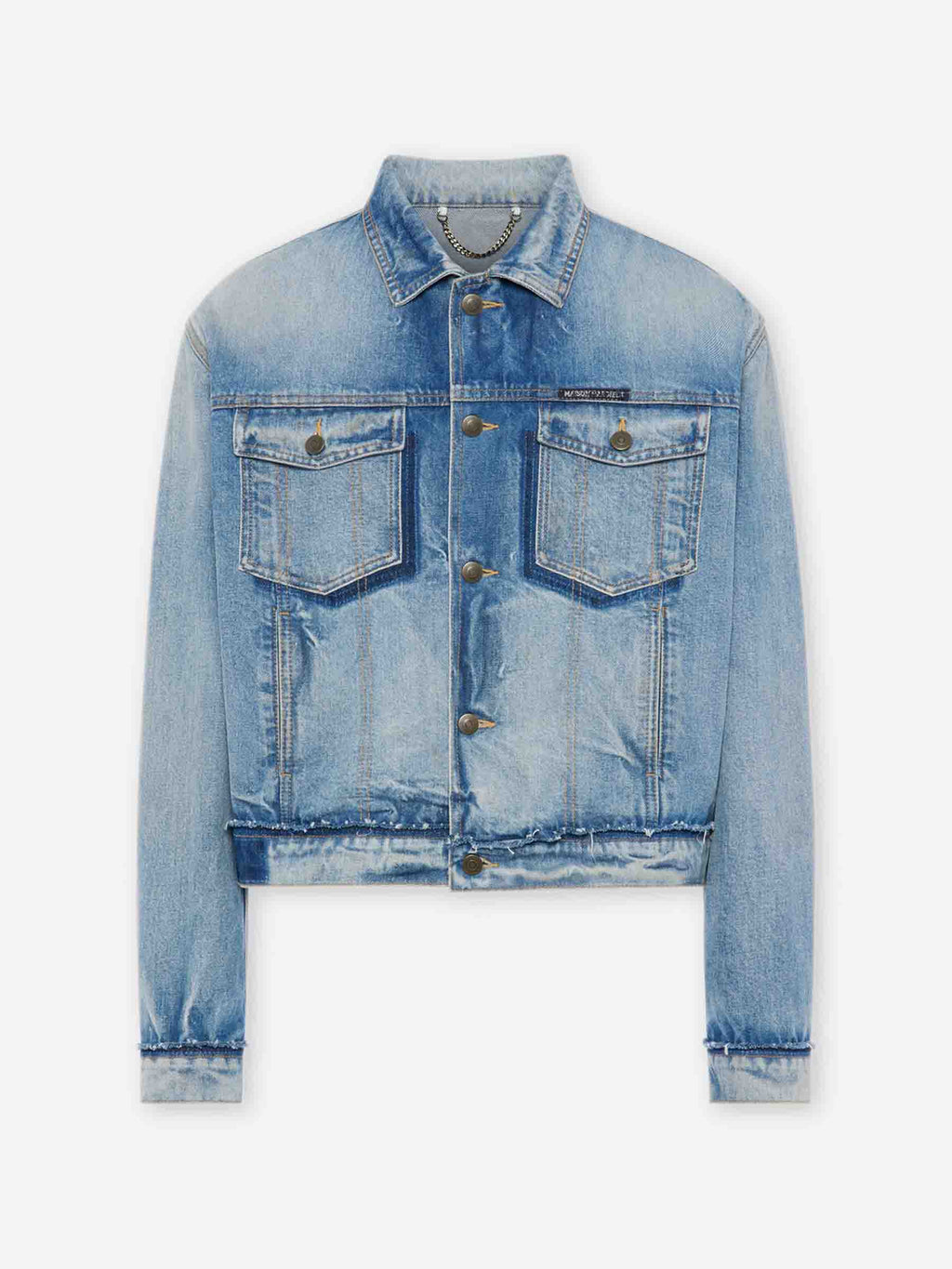 Оригінальна Cotton Denim Jacket Maison margiela – боковий вид