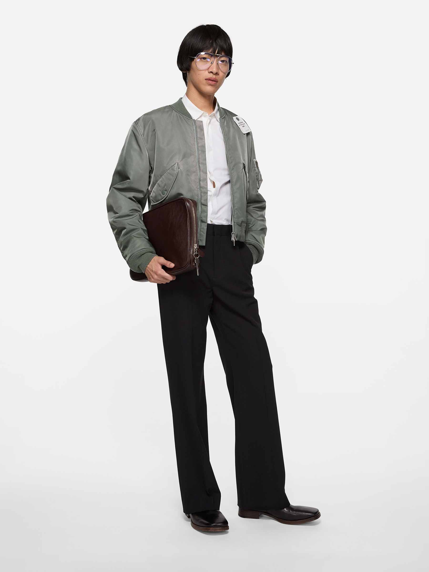 Washed Bomber Jacket Acne studios оригінал – Купити в Україні – вид ззаду