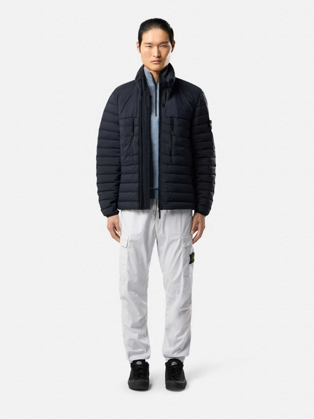 Seamless Short Down Jacket Stone island – Гарантія оригінальності – вид ззаду