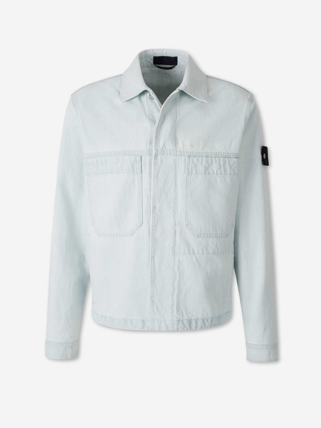 Cotton Denim Jacket Stone island оригінал – Купити в Україні – боковий вид