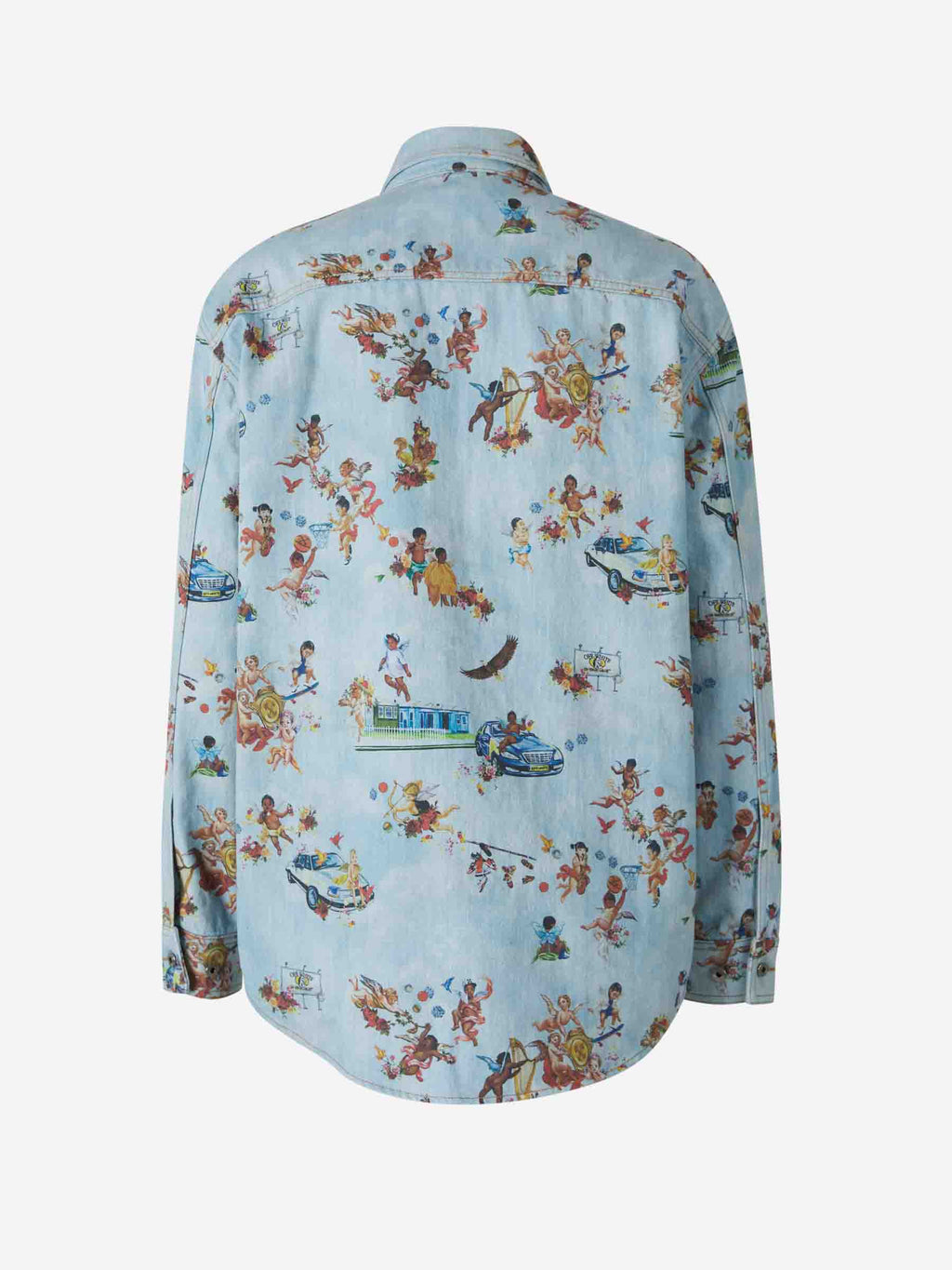 Оригінальна Printed Denim Overshirt Off-white – детальний вид