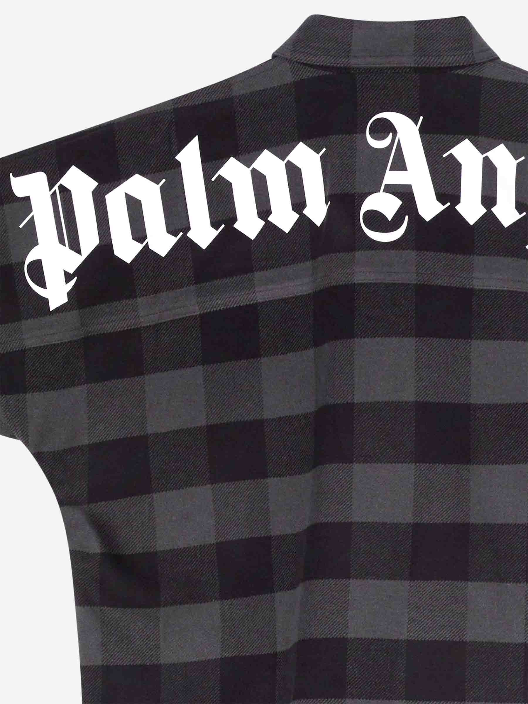 Оригінальна Checked Logo Overshirt Palm angels – детальний вид