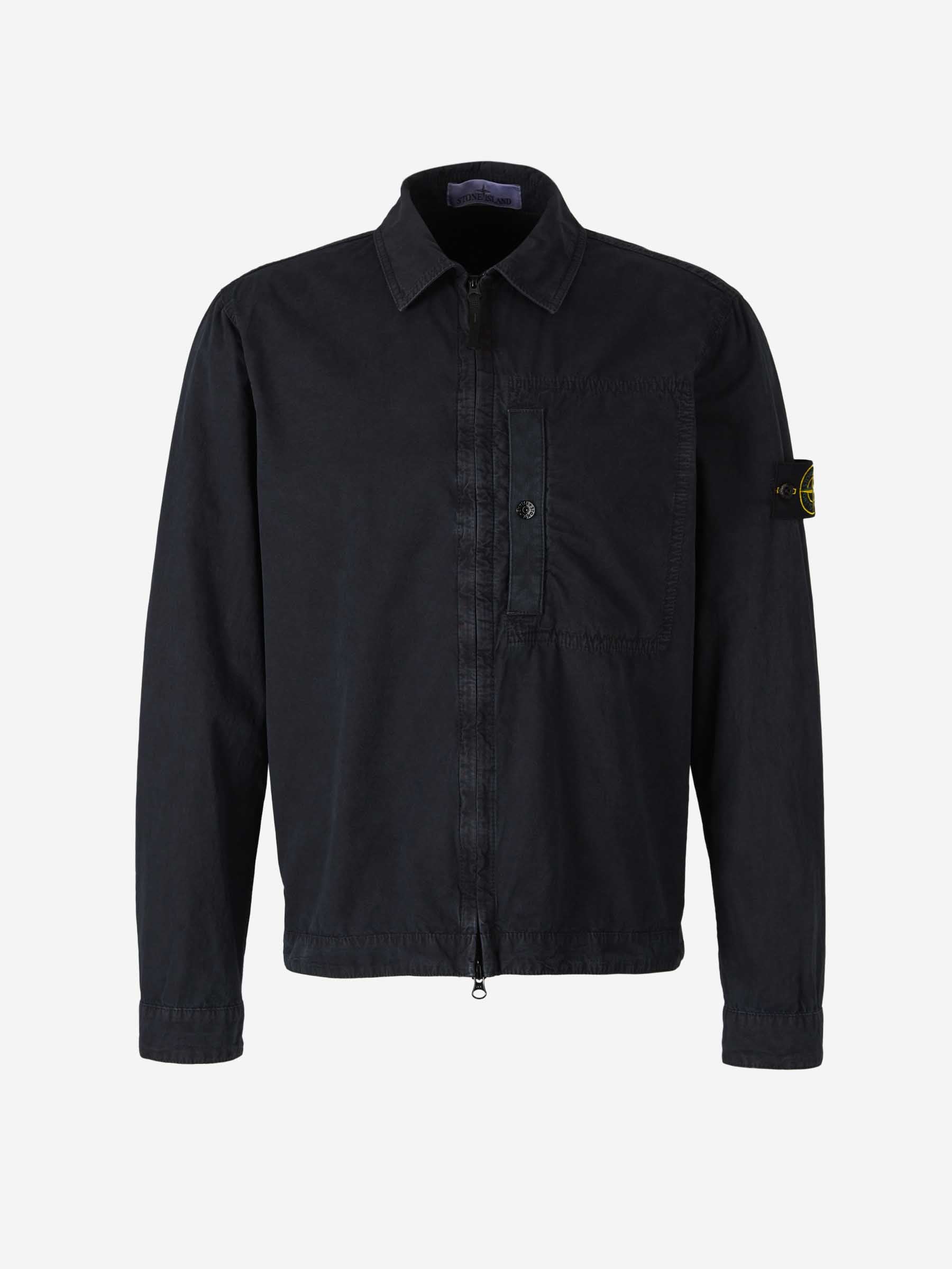 Cotton Zipper Jacket Stone island – Гарантія оригінальності – боковий вид