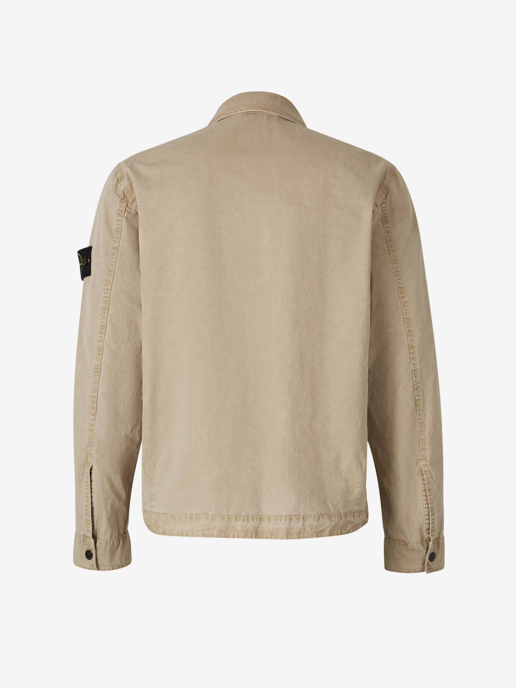 Оригінальна Cotton Zipper Overshirt Stone island – детальний вид