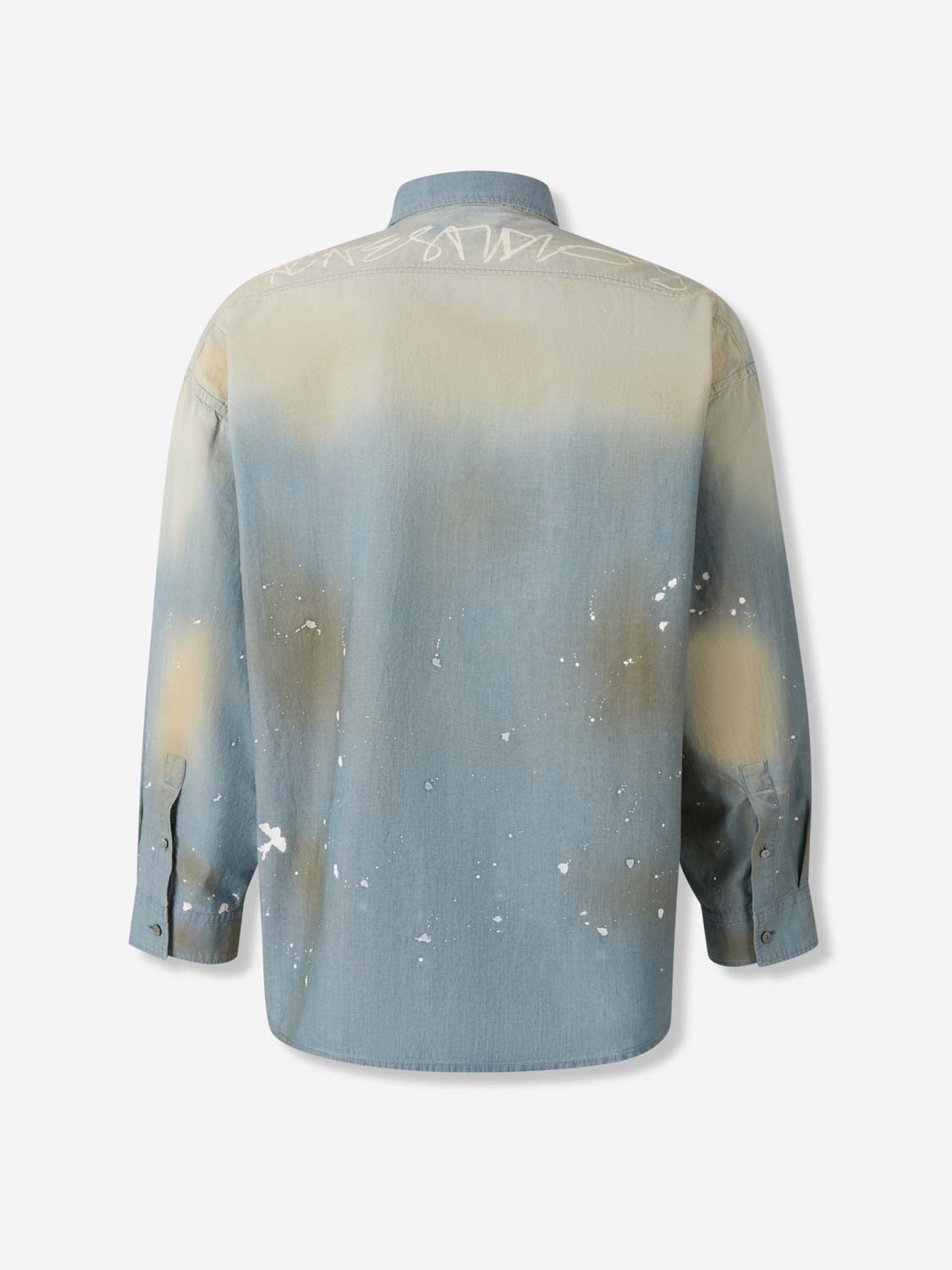 Оригінальна Oversized Denim Shirt Acne studios – вид ззаду