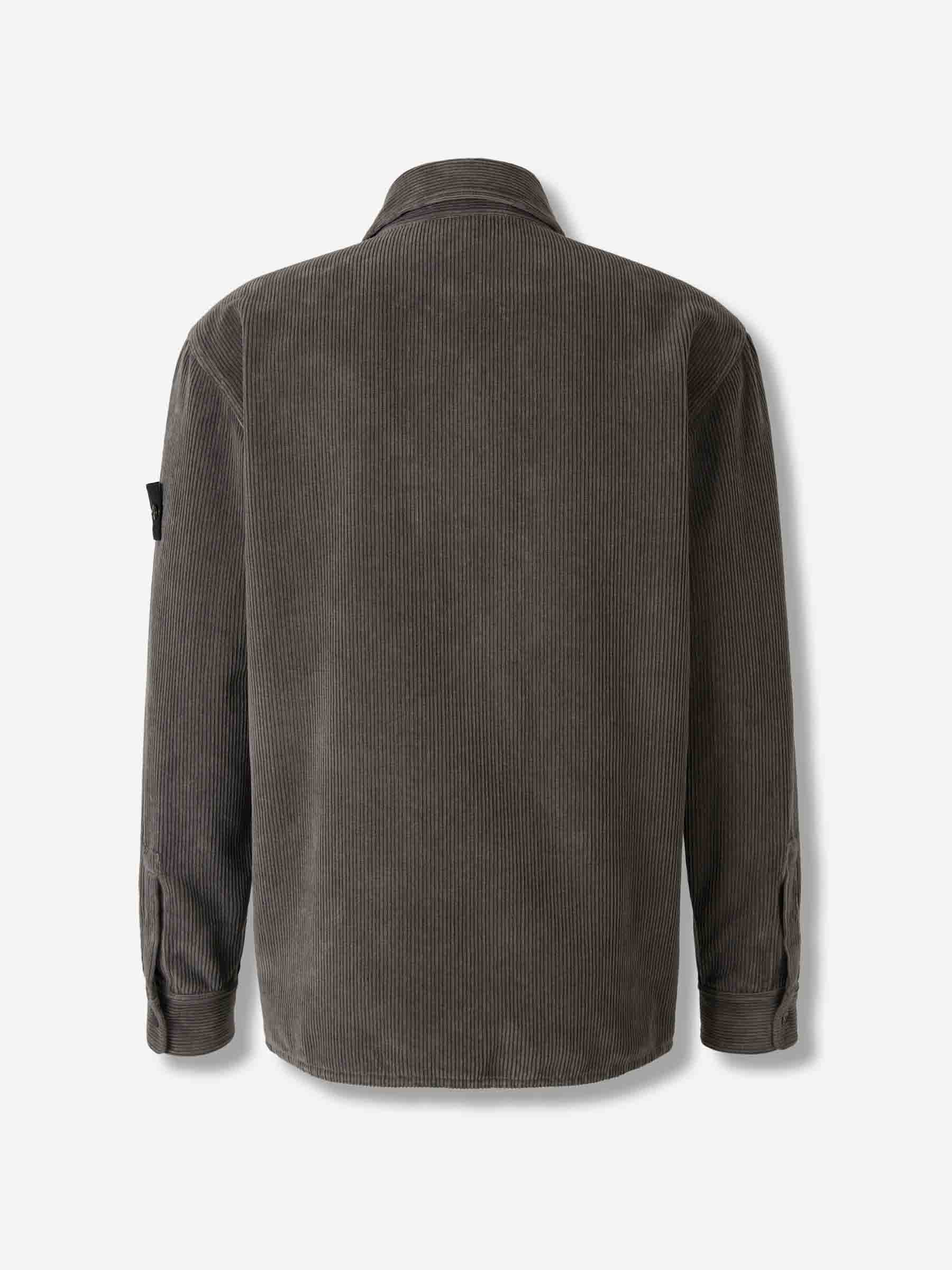 Оригінальна Corduroy Overshirt Stone island – вид ззаду
