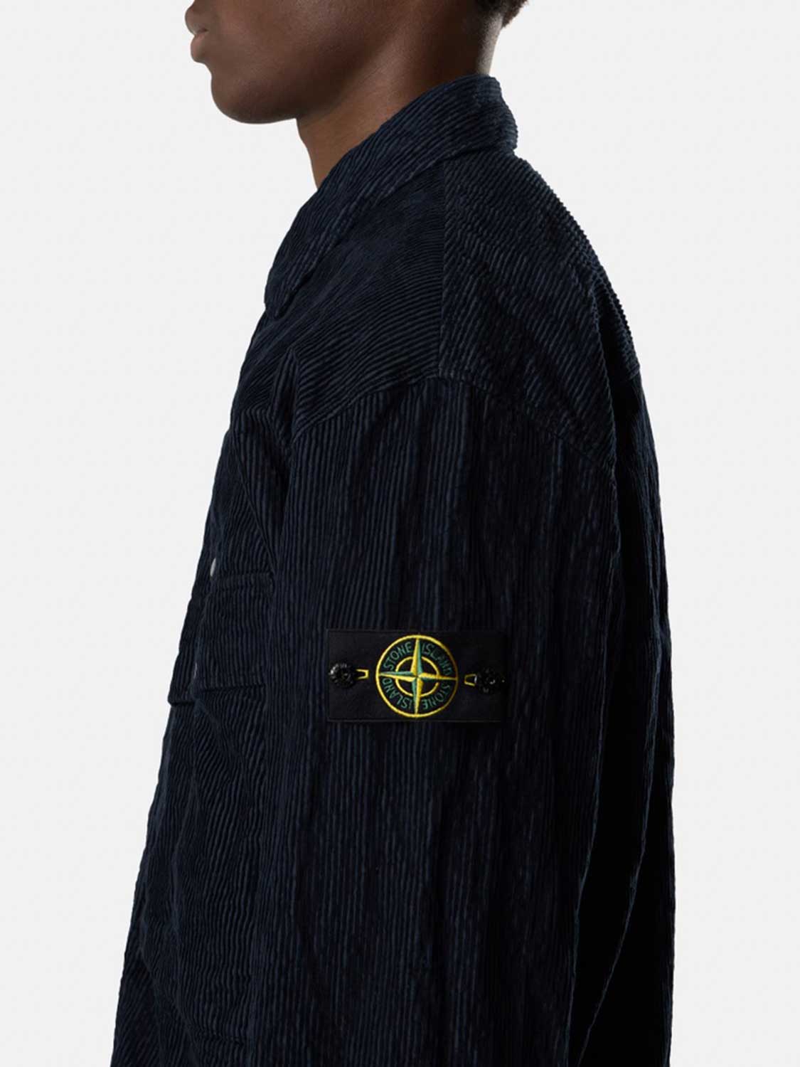 Wrincled Corduroy Over-Shirt Stone island – Гарантія оригінальності – детальний вид