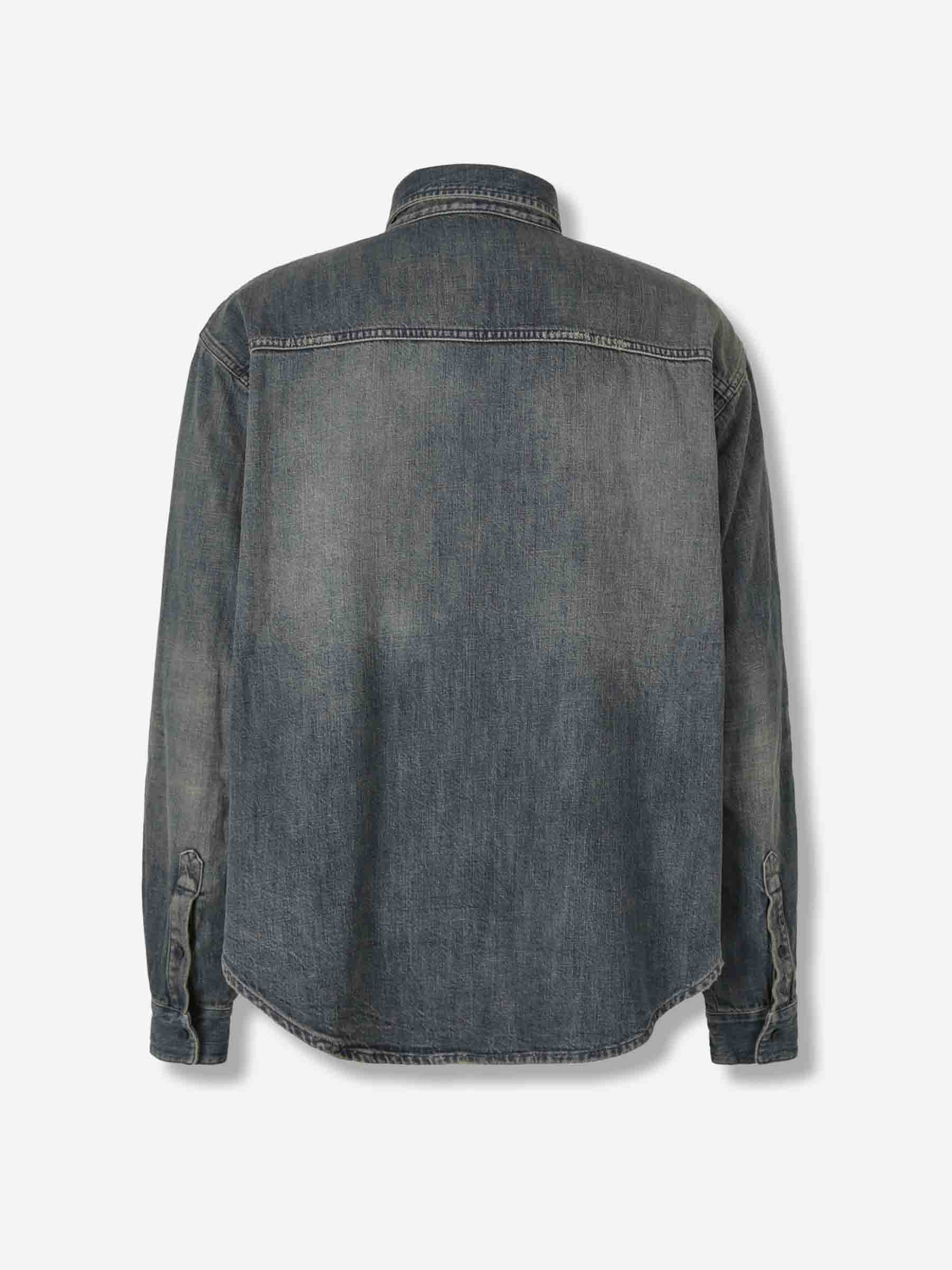 Denim Over Shirt Balenciaga оригінал – Купити в Україні – вид ззаду