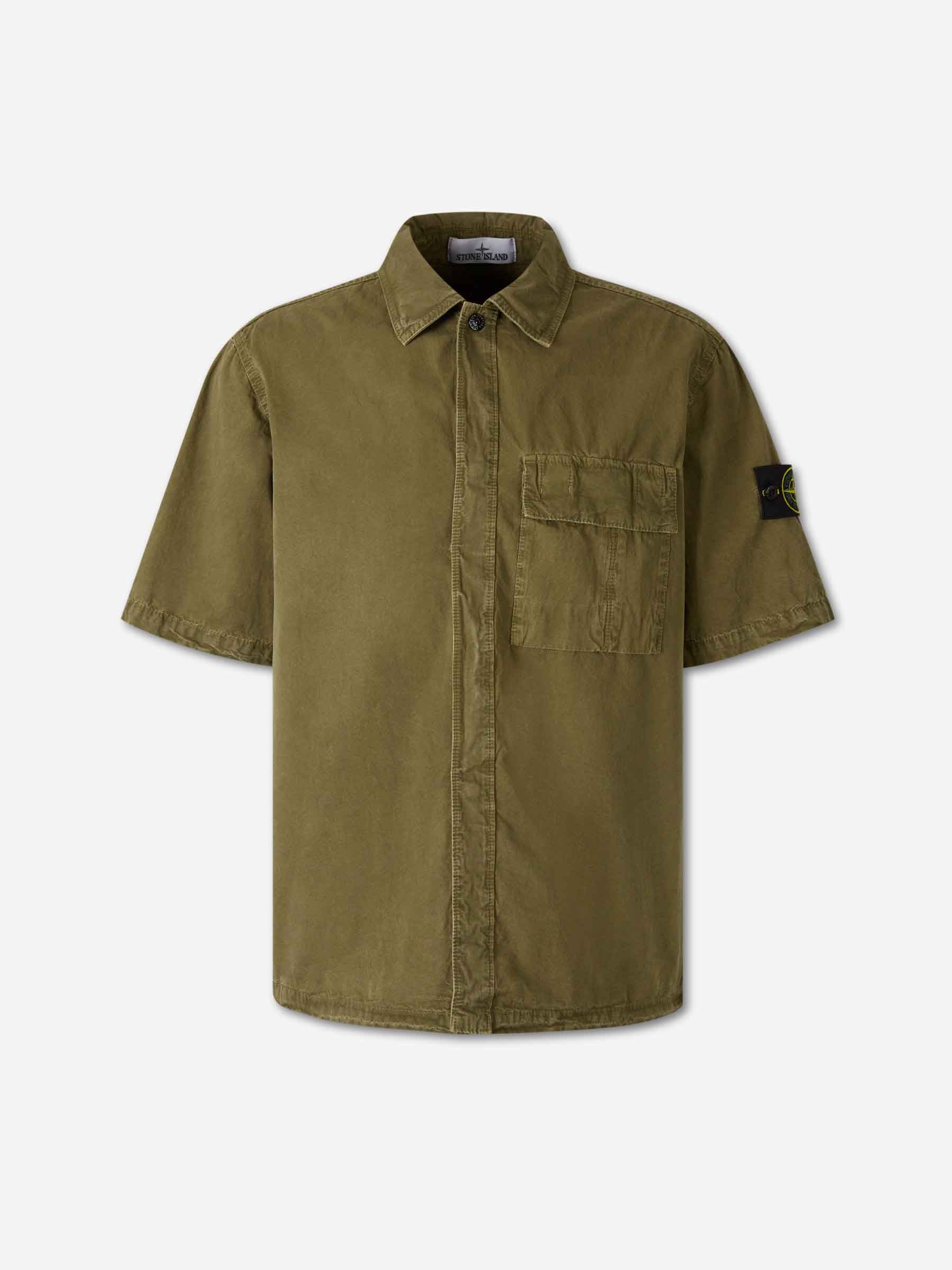 Technical Cotton Shirt Stone island оригінал – Купити в Україні – боковий вид