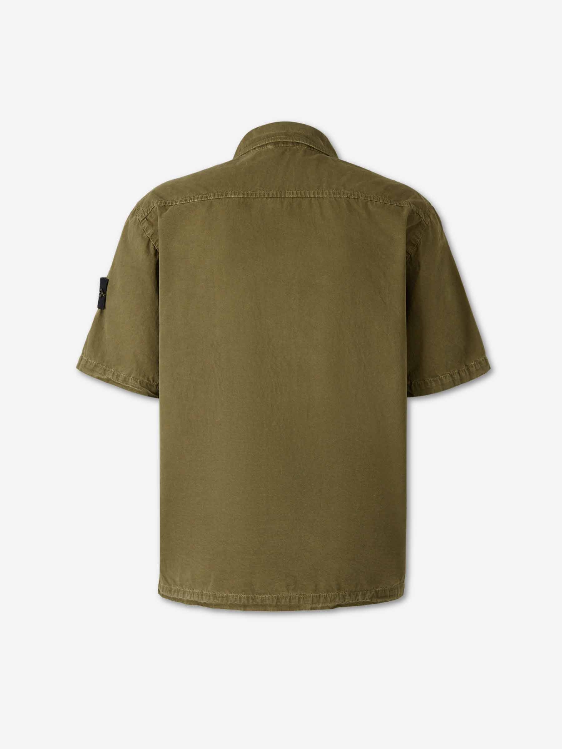 Technical Cotton Shirt Stone island оригінал – Купити в Україні – вид ззаду