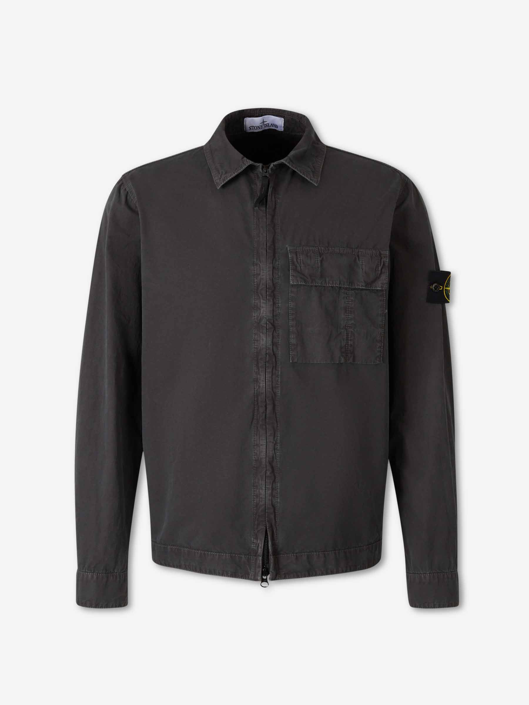 Organic Cotton Overshirt Stone island оригінал – Купити в Україні – боковий вид