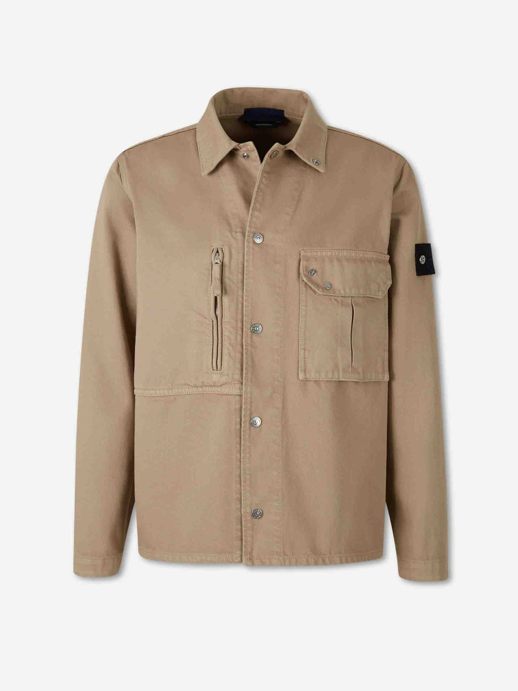 Technical Cotton Overshirt Stone island – Гарантія оригінальності – боковий вид