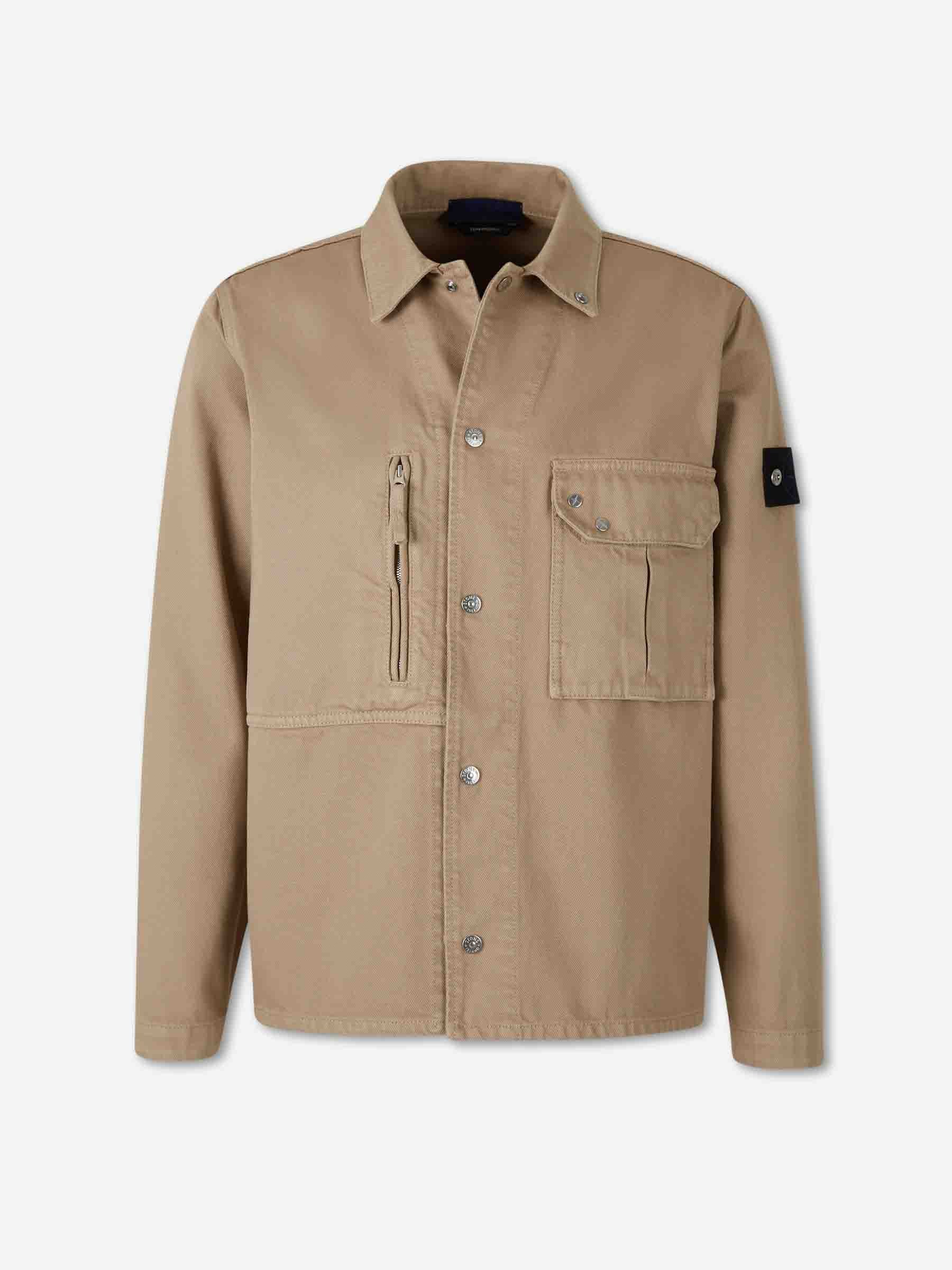 Technical Cotton Overshirt Stone island – Гарантія оригінальності – боковий вид
