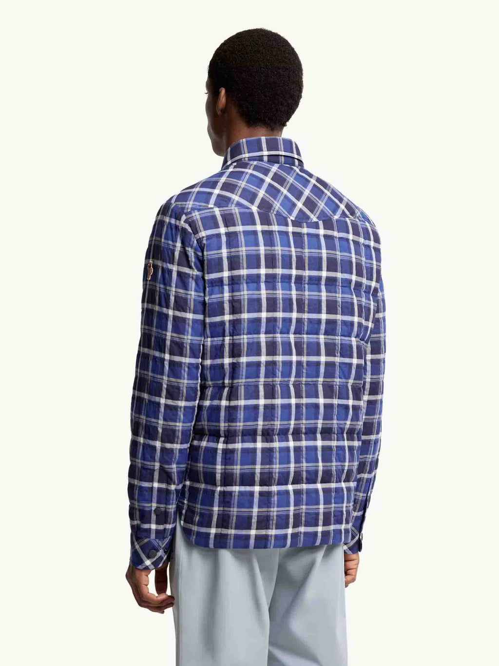 Quilted Plaid Overshirt Moncler – Гарантія оригінальності – детальний вид