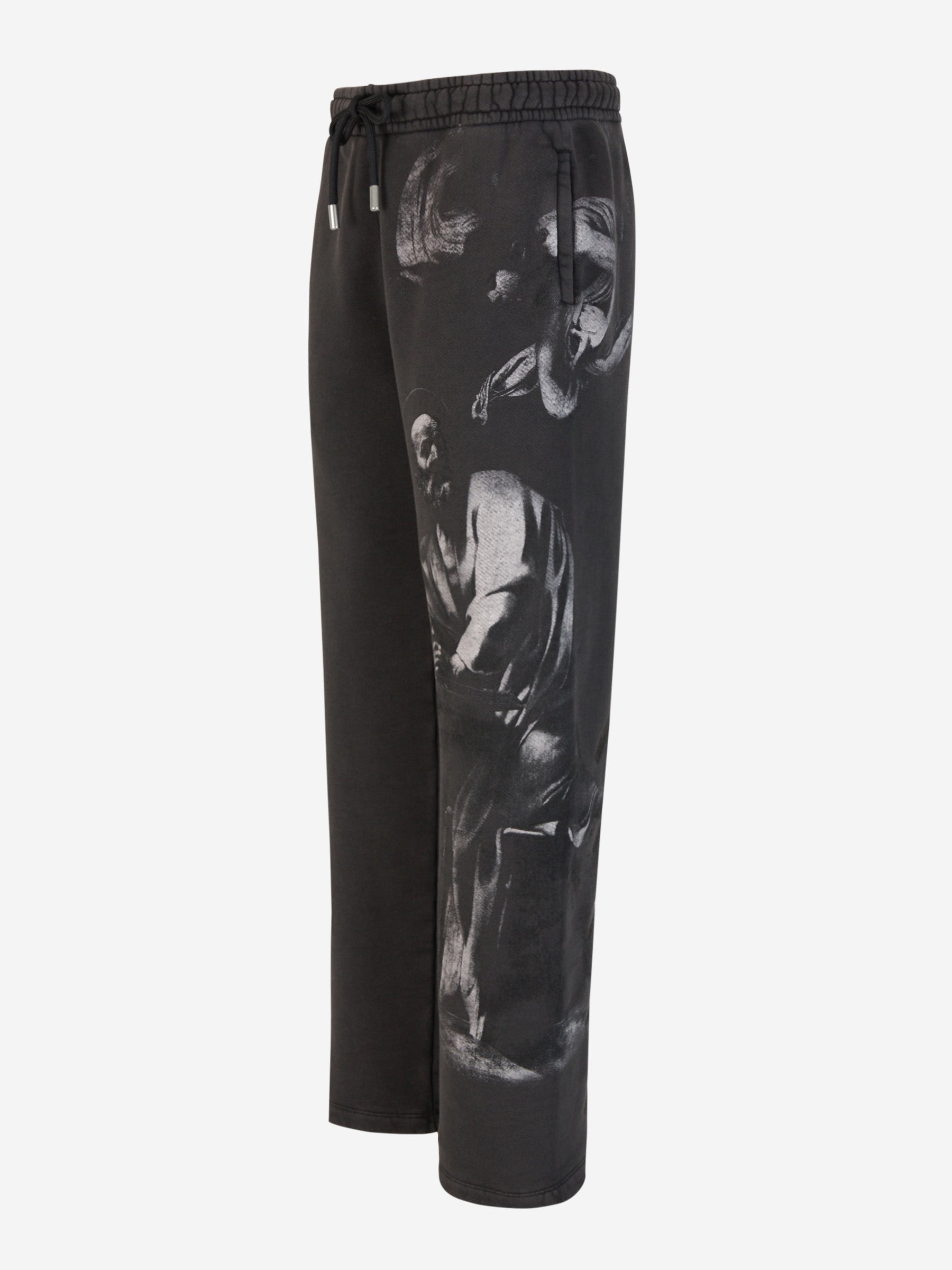 Printed Cotton Joggers Off-white оригінал – Купити в Україні – вид ззаду