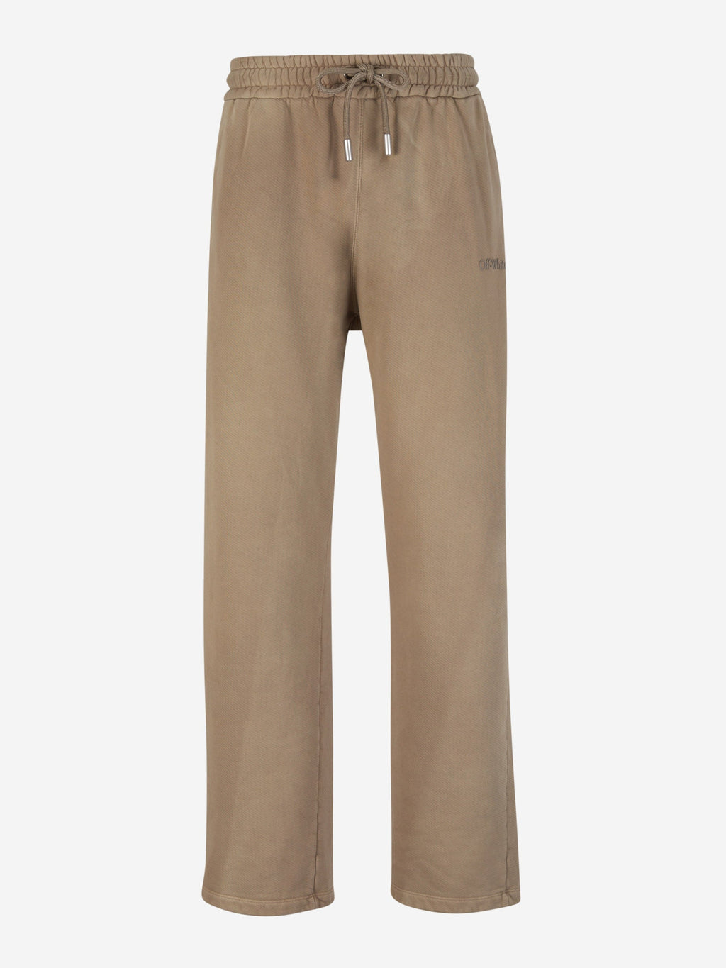 Straight Cotton Joggers Off-white – Гарантія оригінальності – боковий вид