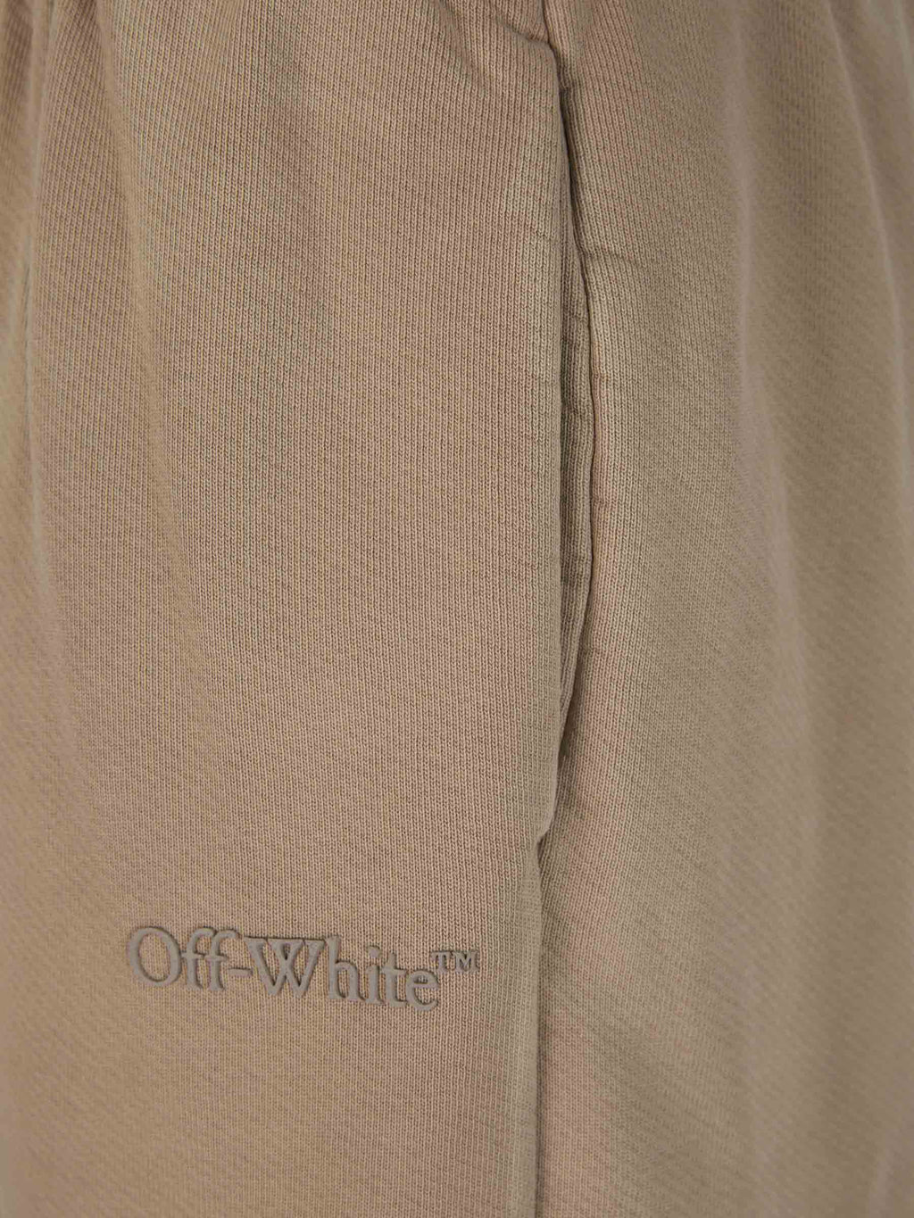 Straight Cotton Joggers Off-white – Гарантія оригінальності – детальний вид