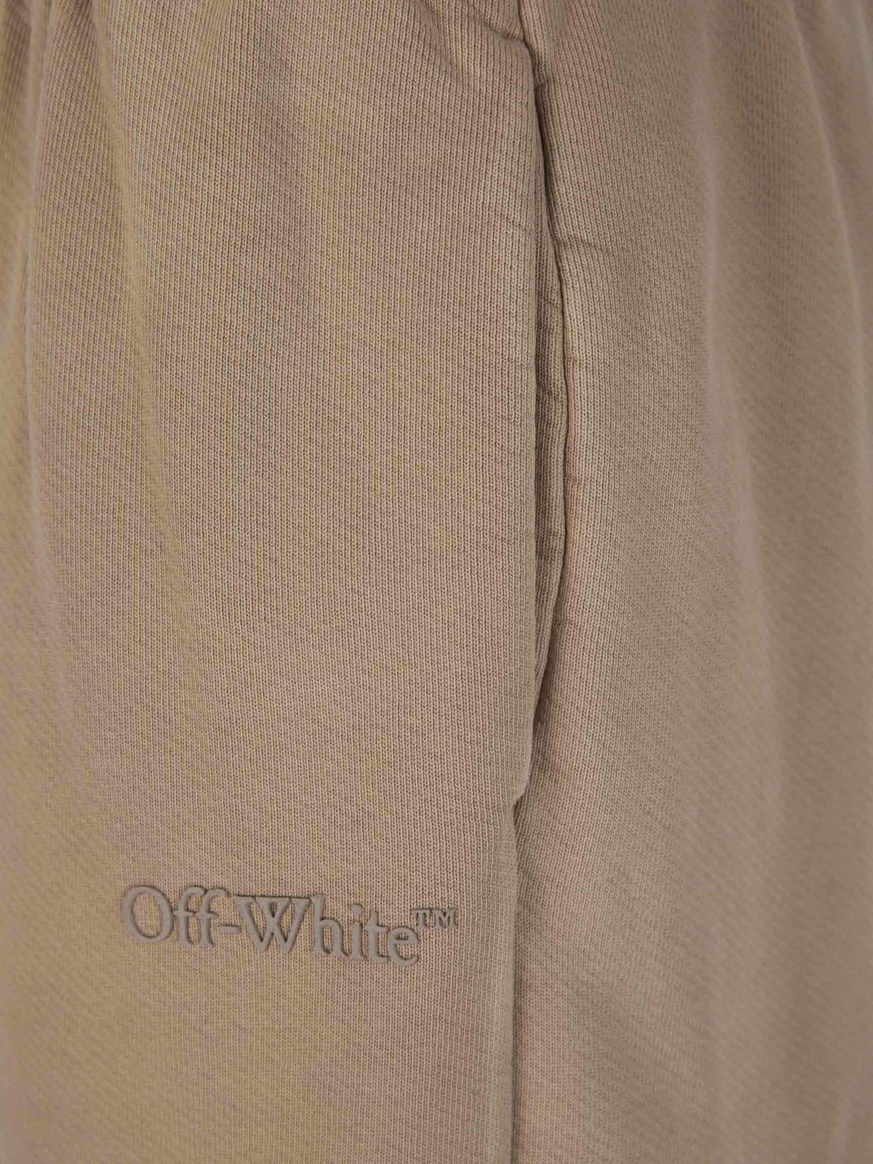 Straight Cotton Joggers Off-white – Гарантія оригінальності – детальний вид