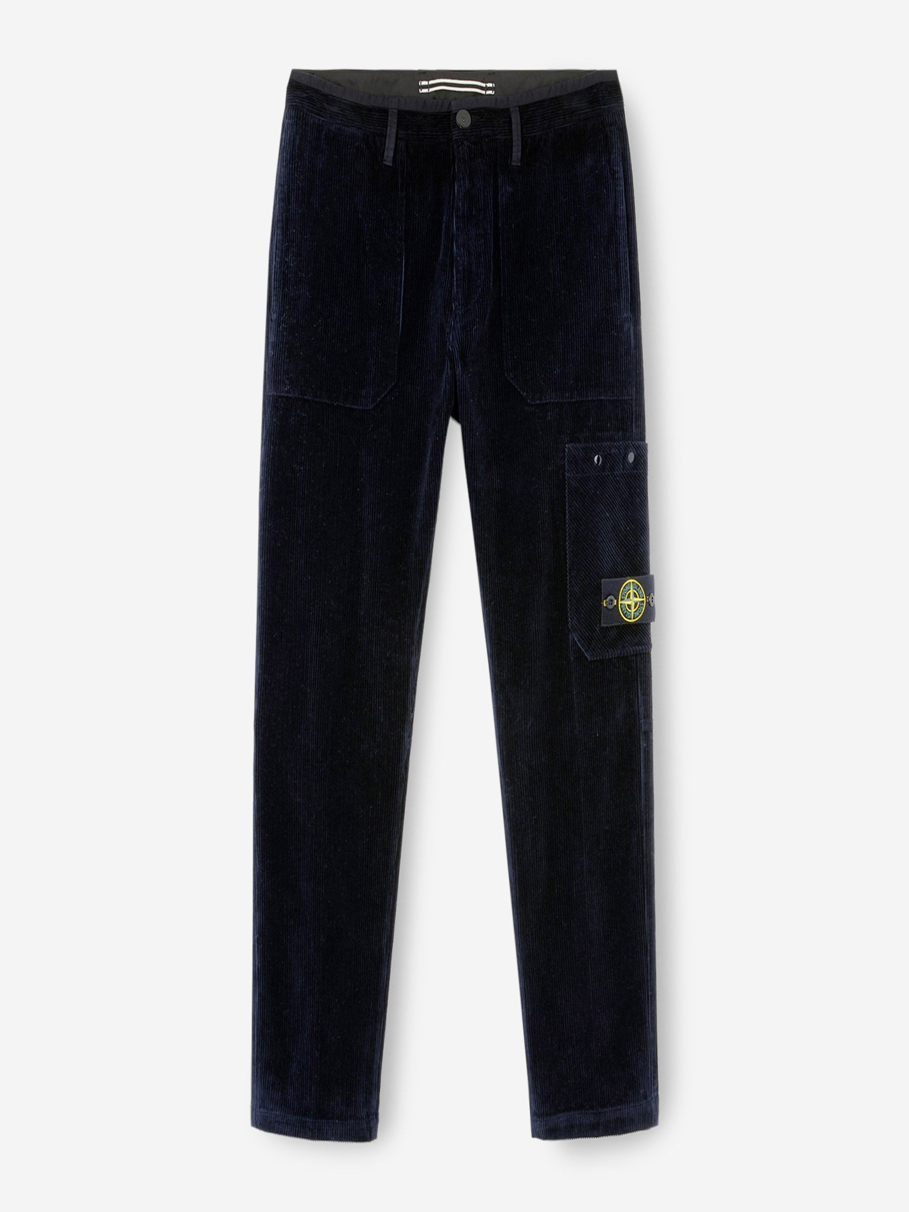 Оригінальна Corduroy Cargo Pants Stone island – боковий вид