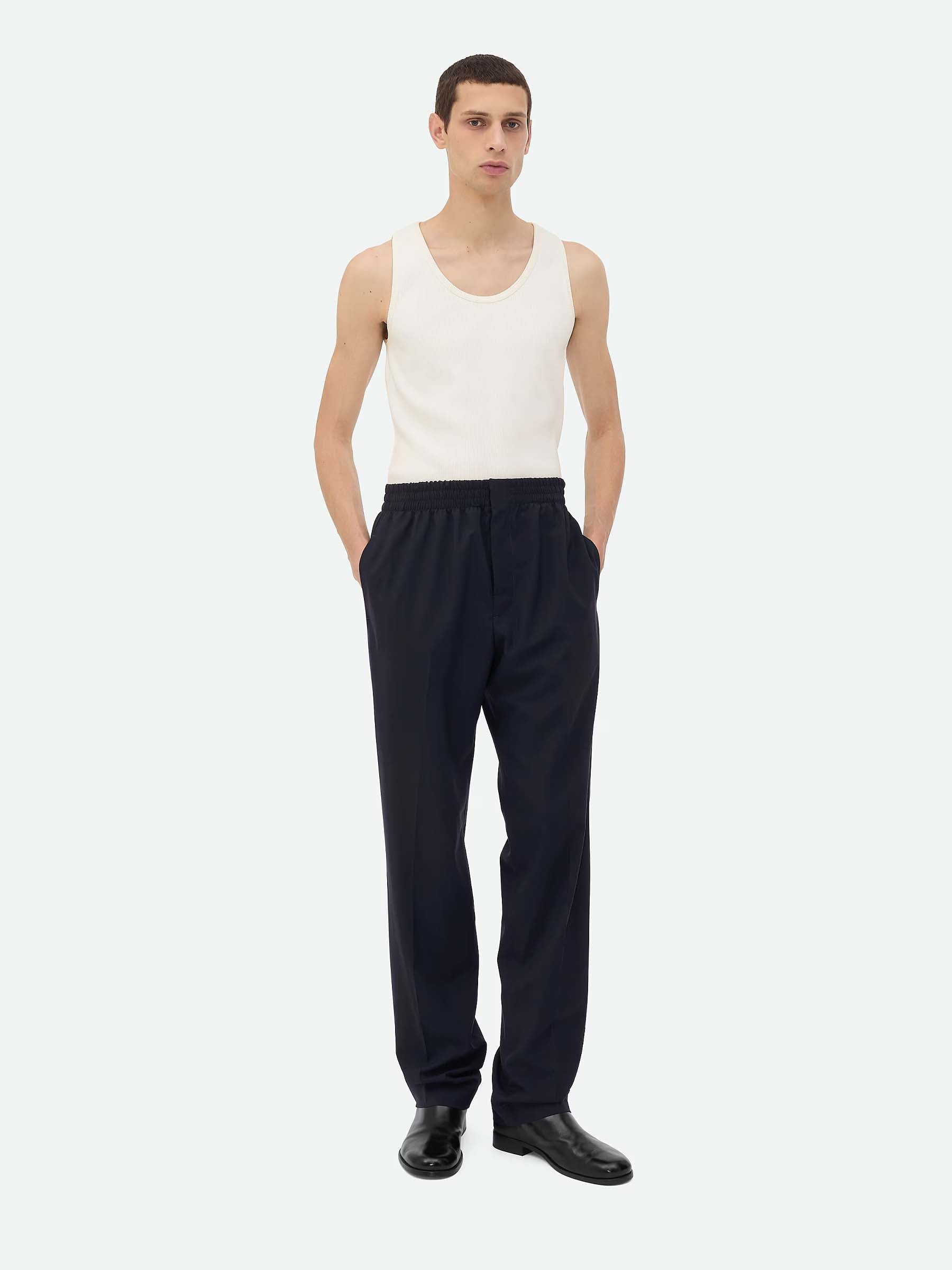 Formal Wool Pants Bottega veneta – Гарантія оригінальності – боковий вид