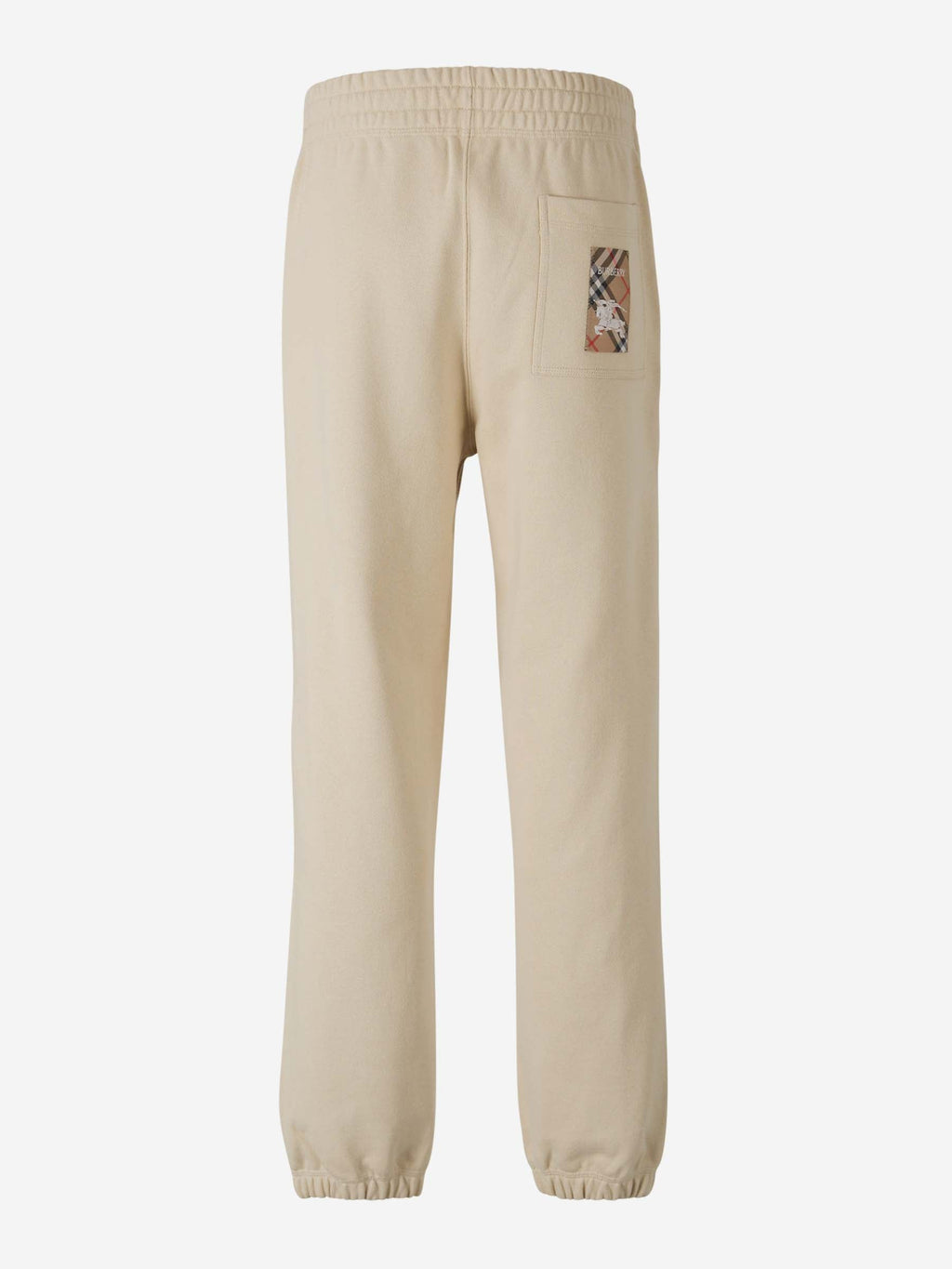 Оригінальна Cotton Check Joggers Burberry – вид ззаду