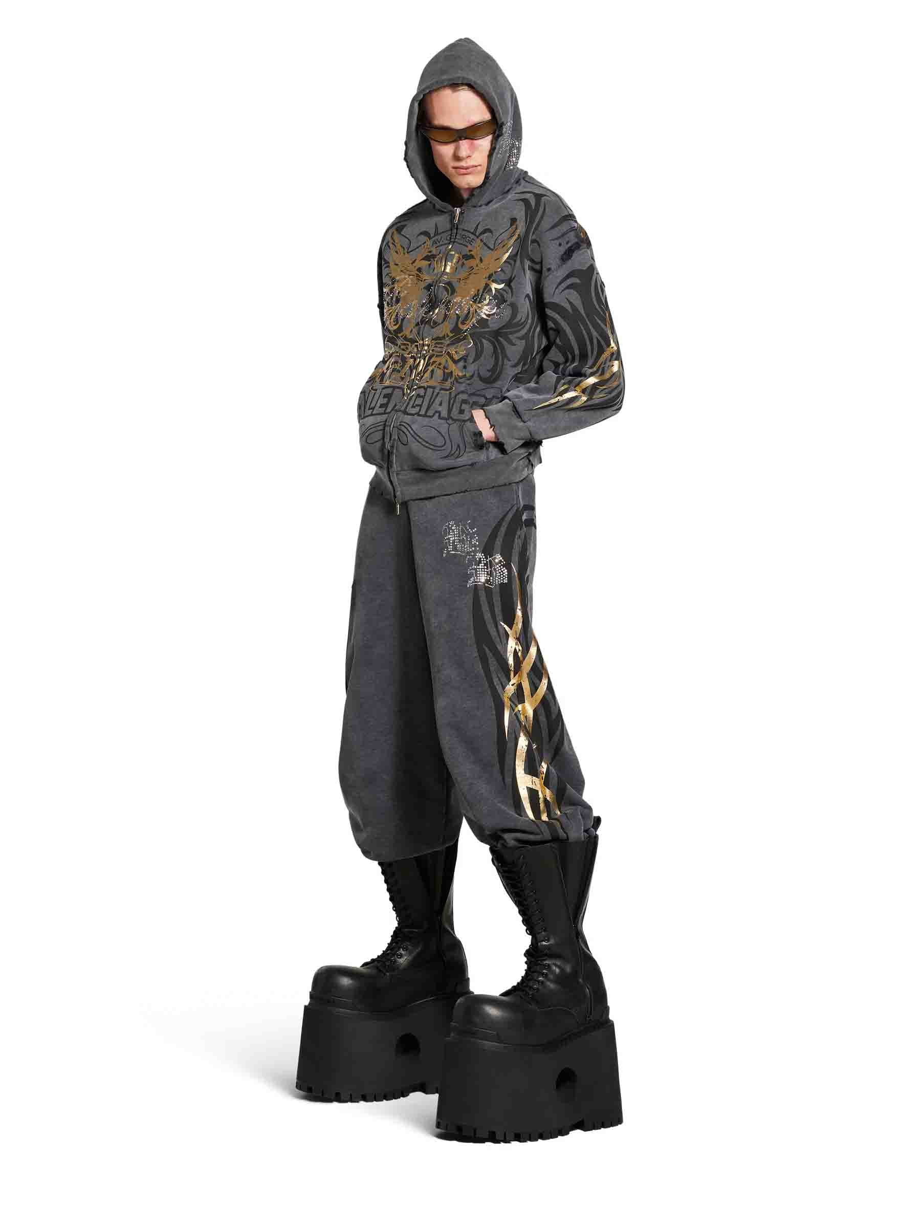 Tacky Gold Joggers Balenciaga оригінал – Купити в Україні – вид ззаду