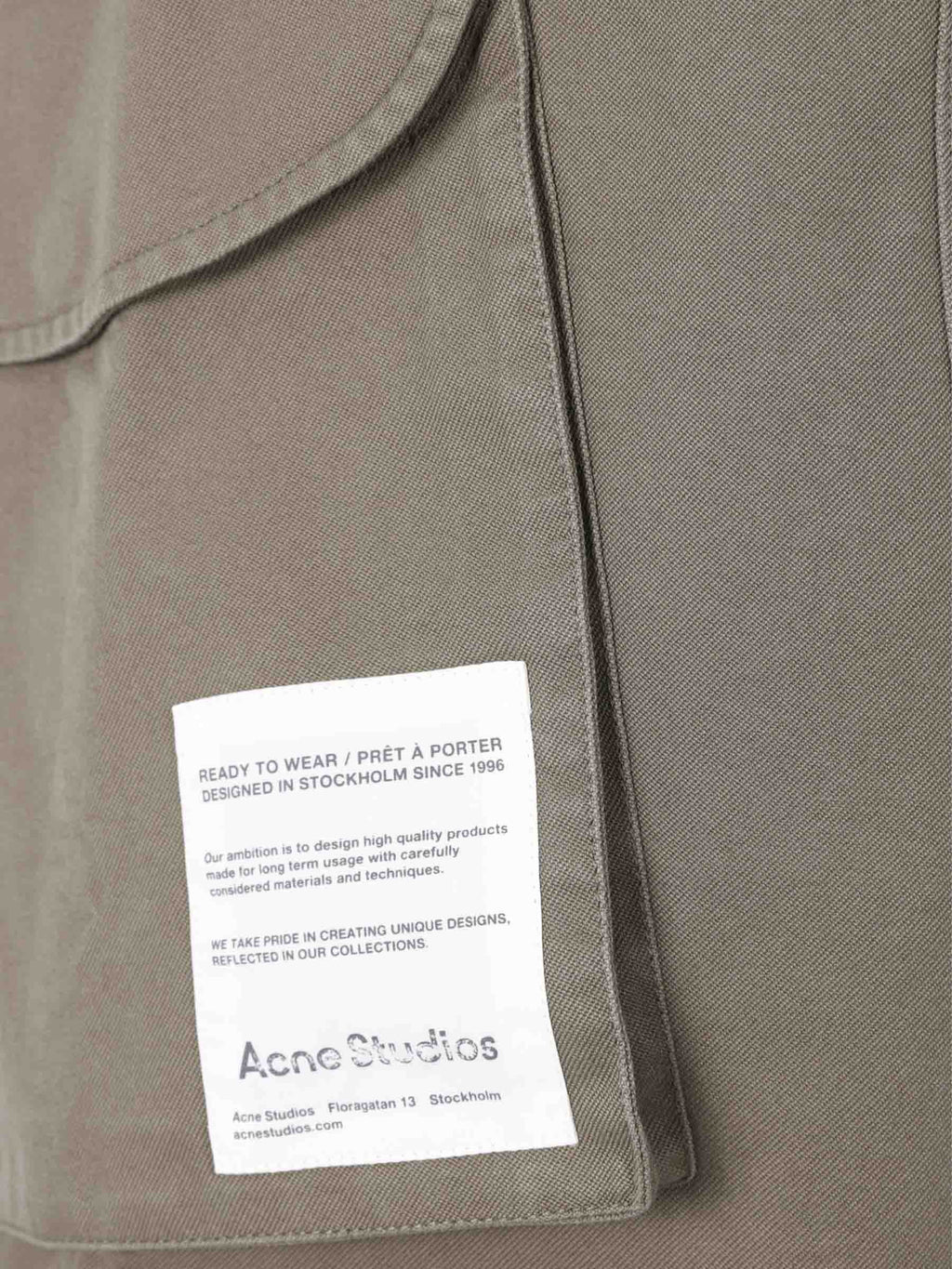 Cargo Pants Acne studios – Гарантія оригінальності – детальний вид