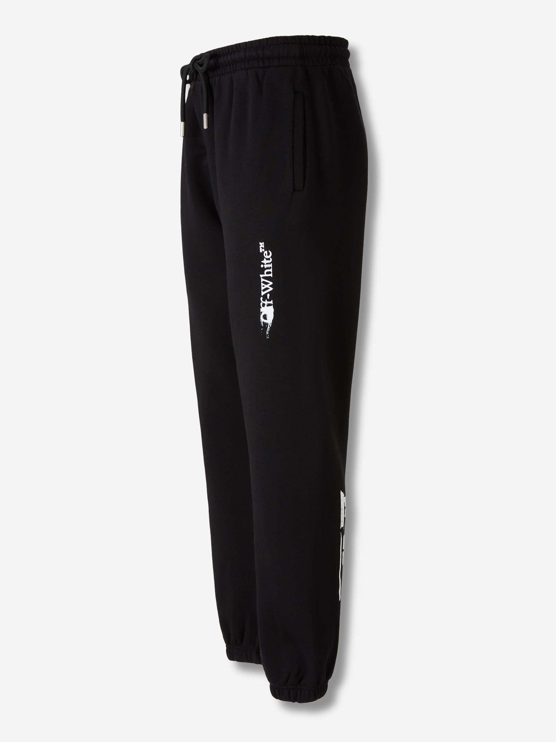 Оригінальна Printed Sports Joggers Off-white – вид ззаду