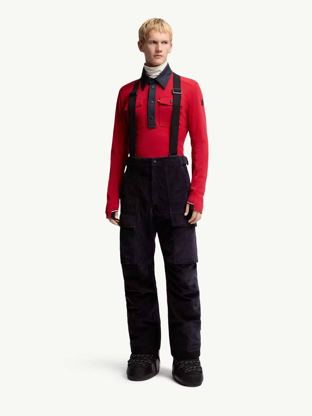 Corduroy Ski Bib Moncler – Гарантія оригінальності – вид ззаду