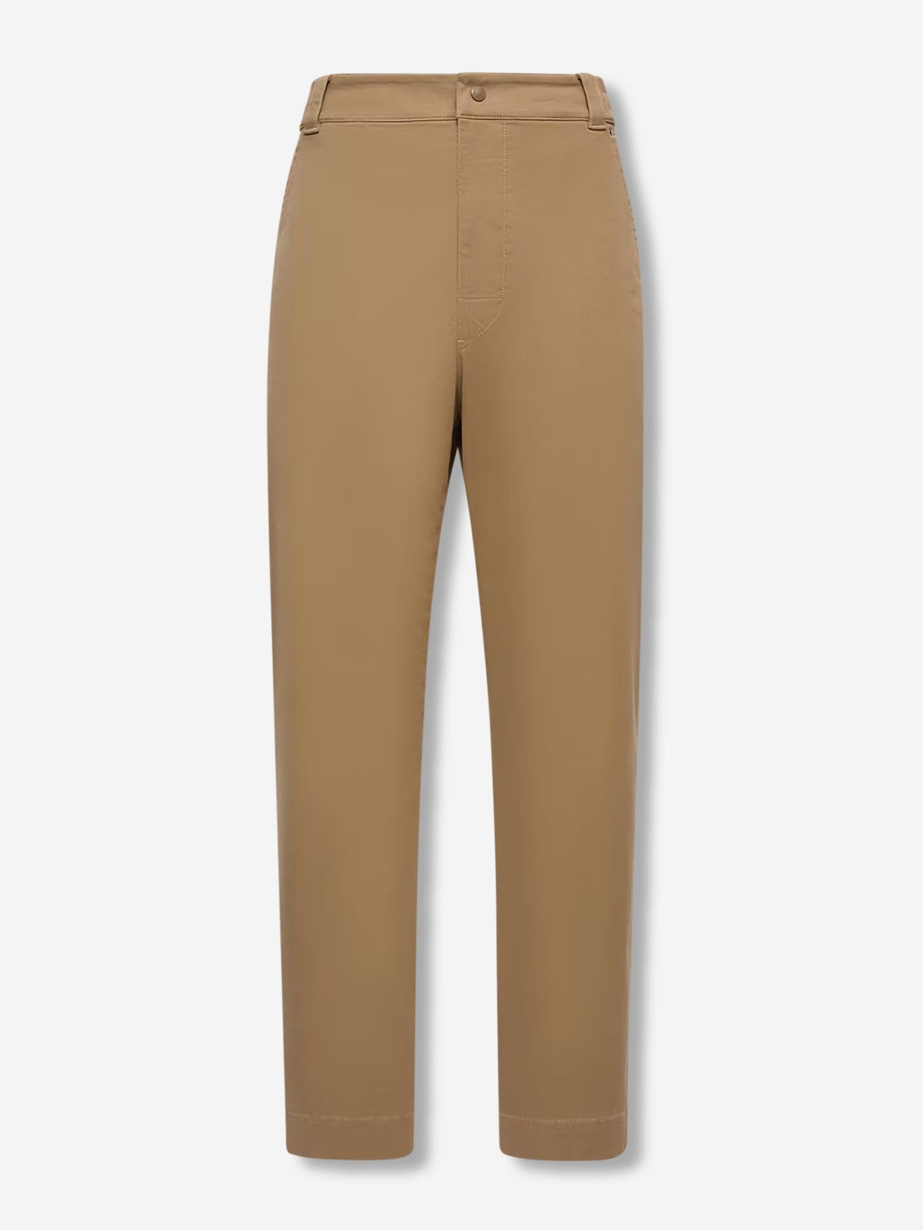 Оригінальна Cotton Gabardine Trousers Moncler – боковий вид